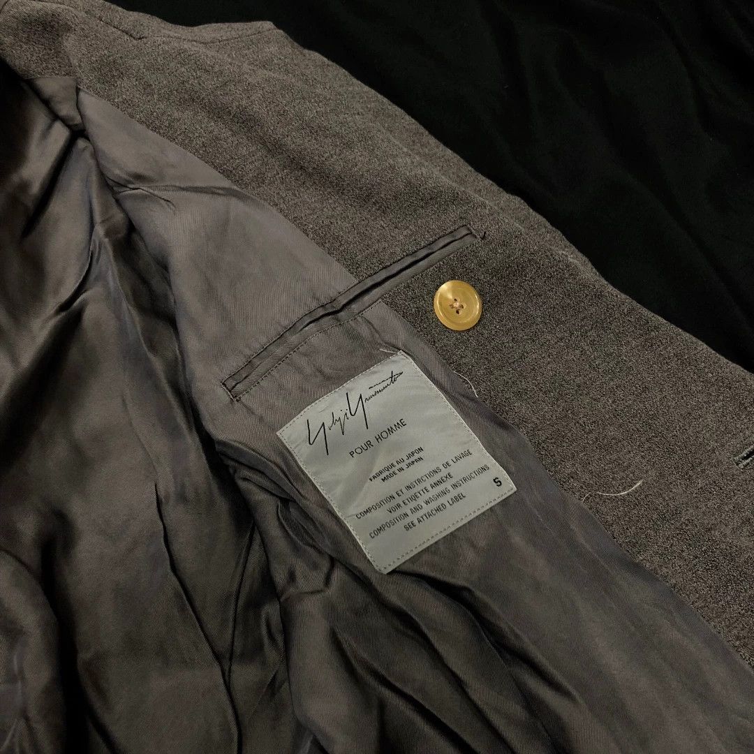 Yohji Yamamoto Yohji Yamamoto 92aw Wenders DB Wool-Cotton Suit Horn Size US XXL / EU 58 / 5 - 7 Thumbnail