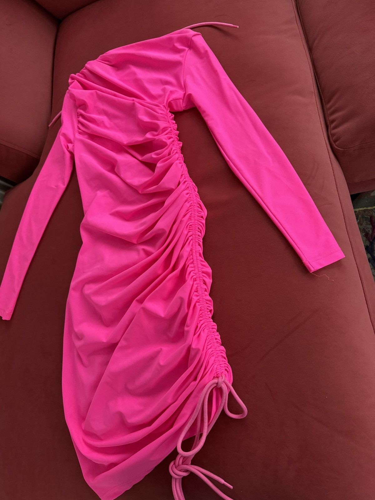 Balenciaga New Balenciaga bright pink mini dress, size S Size S / US 4 / IT 40 - 12 Thumbnail