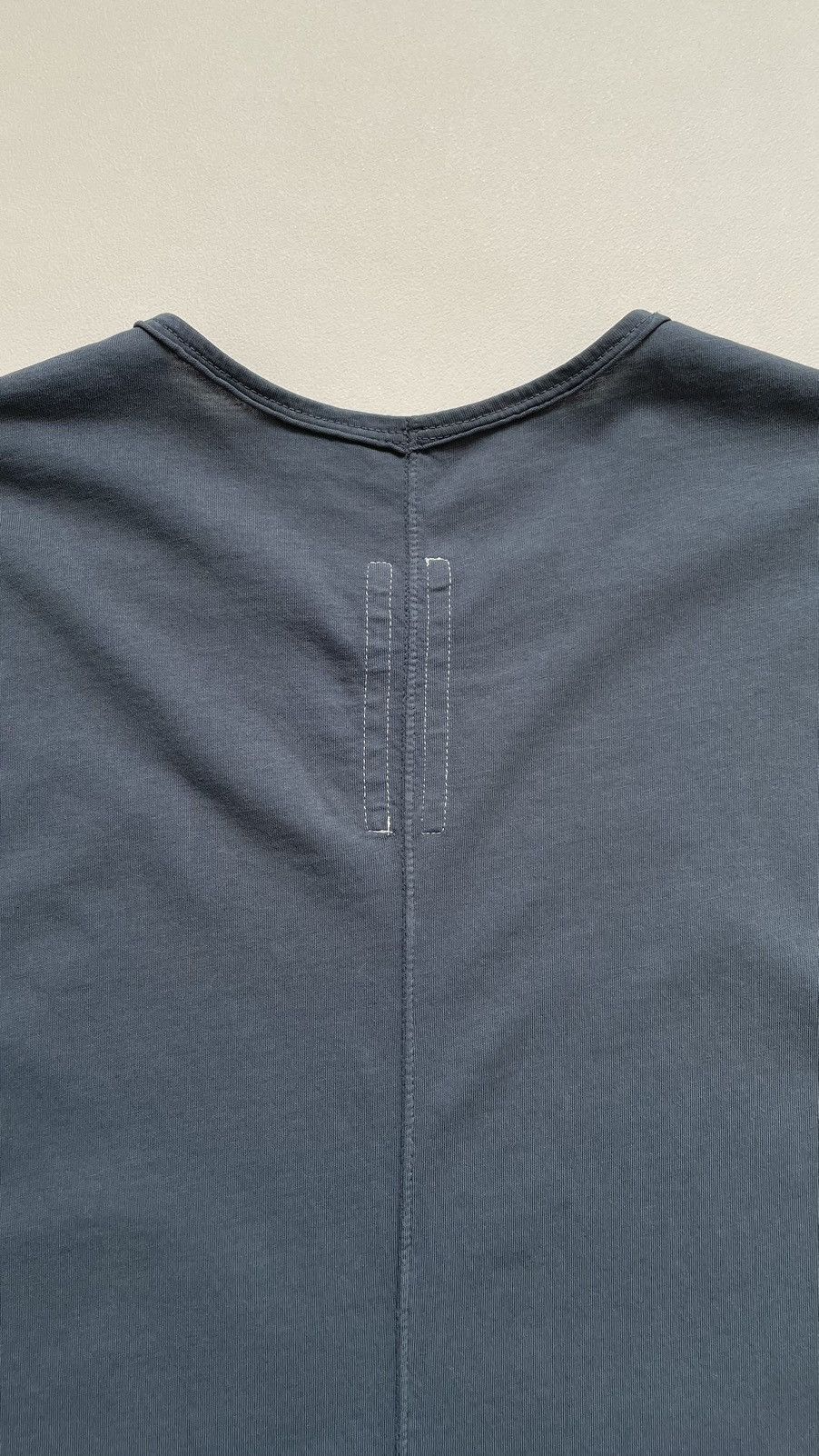 Rick Owens Drkshdw Blue ‘Patch Detail’ Level T Shirt Size US M / EU 48-50 / 2 - 14 Thumbnail