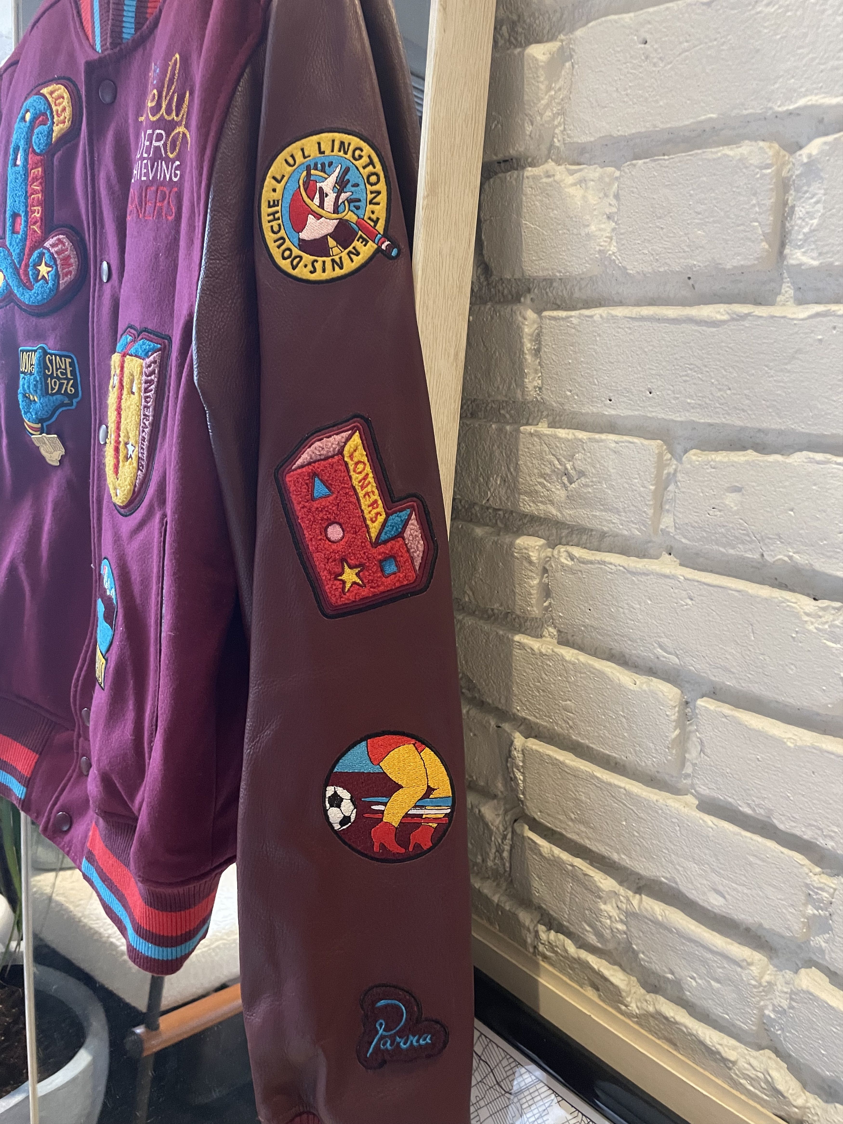 Nike × Parra SAMPLE : NSW x Parra 09 MA-1 Leather Varsity Flight Jacket Size US M / EU 48-50 / 2 - 5 Thumbnail