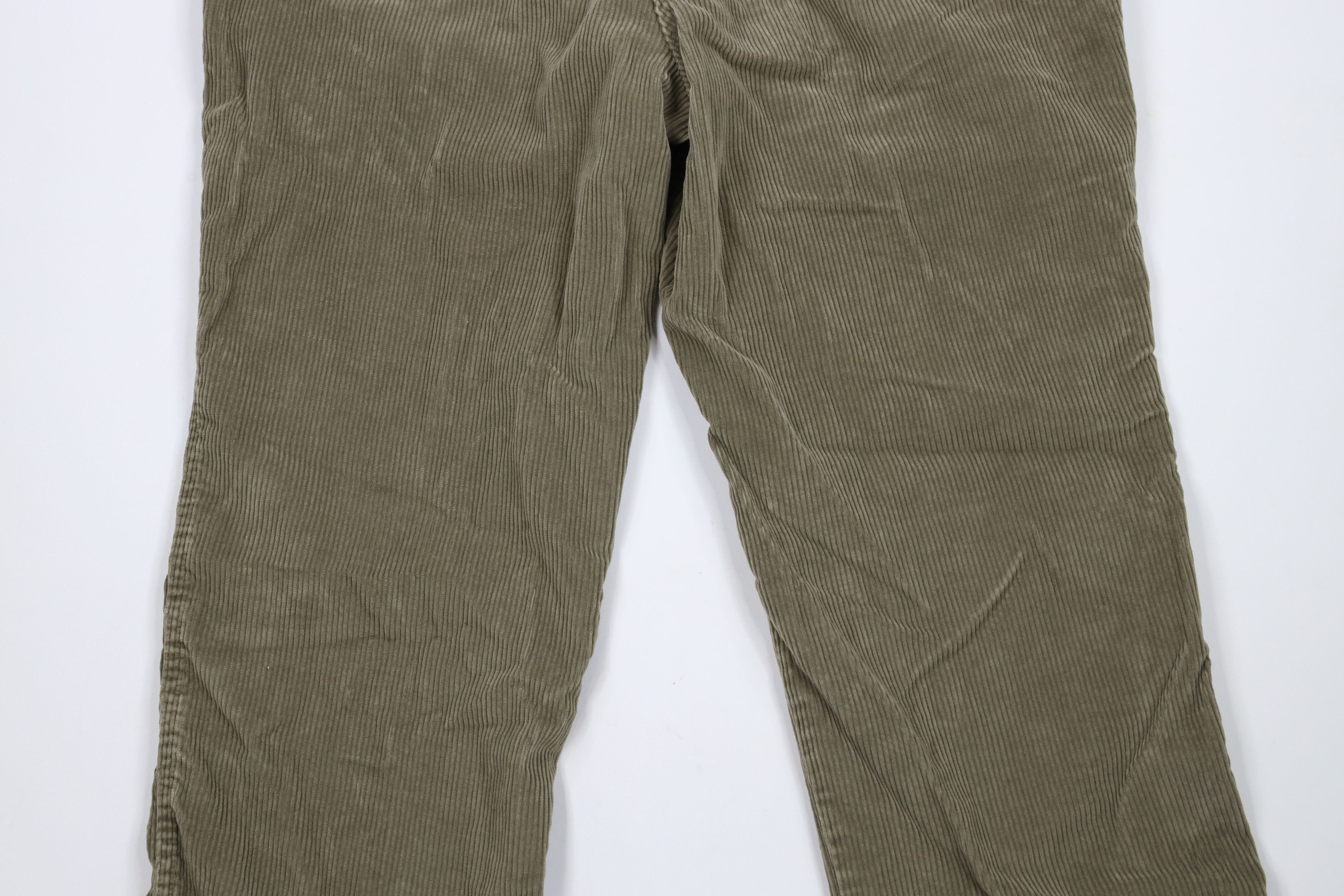 Lands' End × Vintage Vintage 90s Lands End Wide Leg Cargo Pants Green USA Size US 38 / EU 54 - 11 Thumbnail