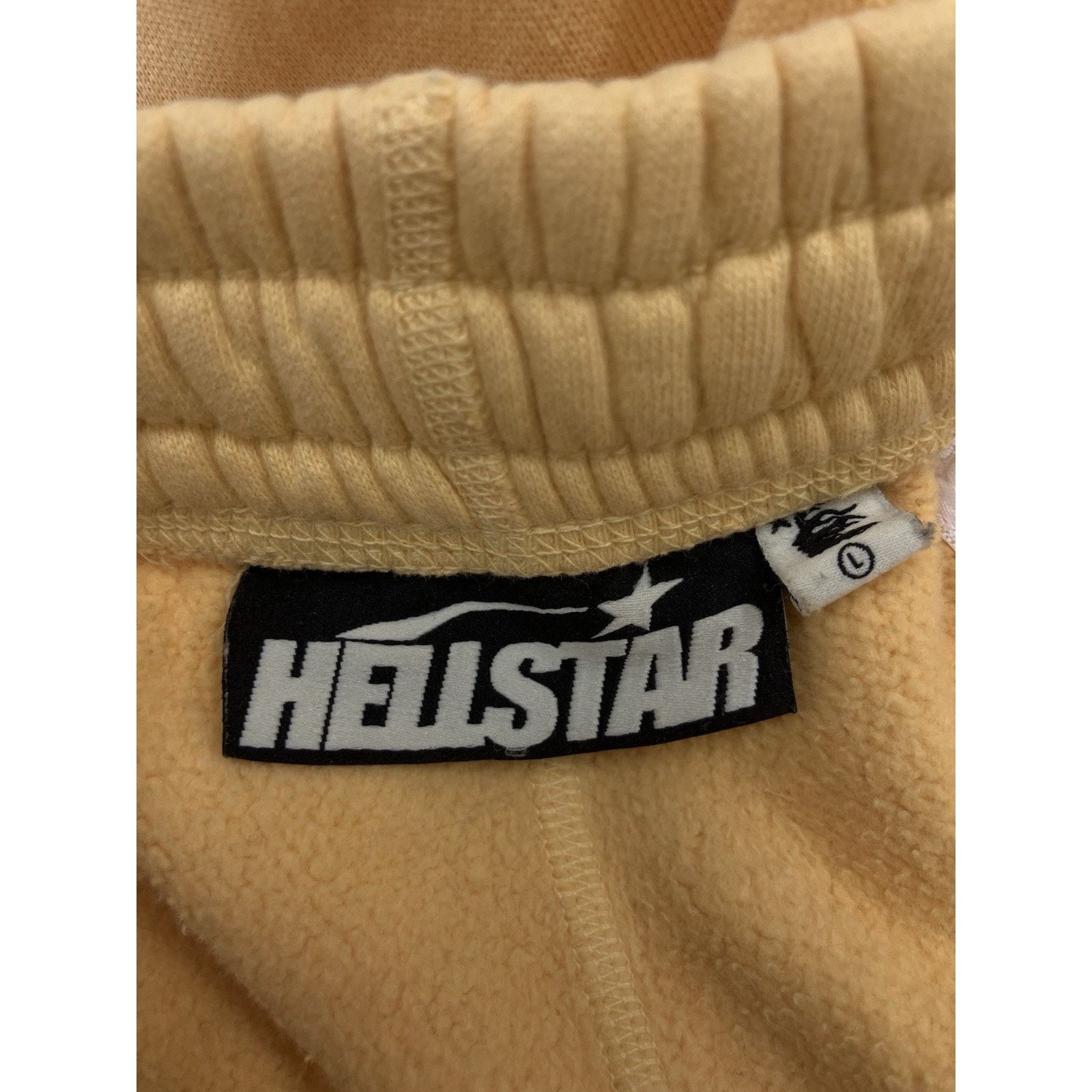 HELLSTAR Hellstar Sweatpants Mens Yellow Fleece Lined Sportswear Size US 35 - 10 Thumbnail
