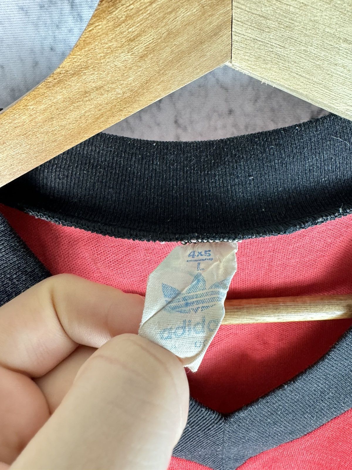 Vintage 70s/80s Adidas Soccer football Jersey Size US L / EU 52-54 / 3 - 3 Thumbnail