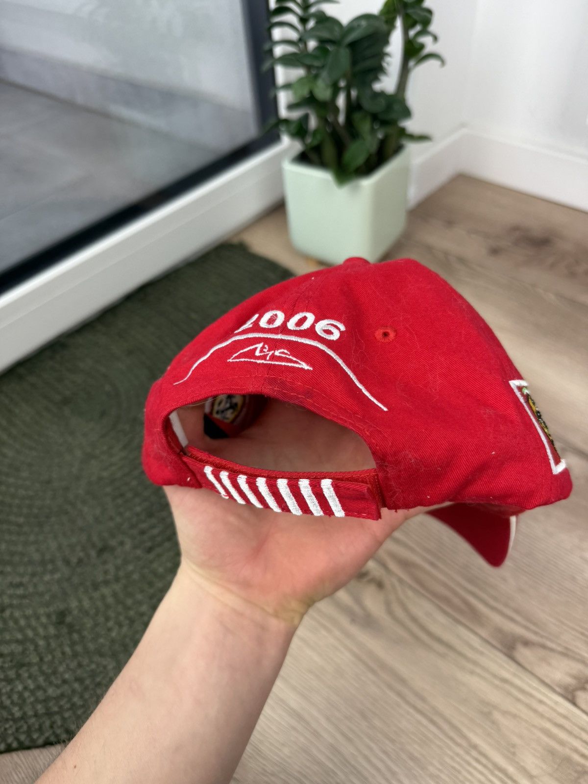 Ferrari 2006 F1 World Champion Michael Schumacher Ferrari Cap Size ONE SIZE - 8 Thumbnail