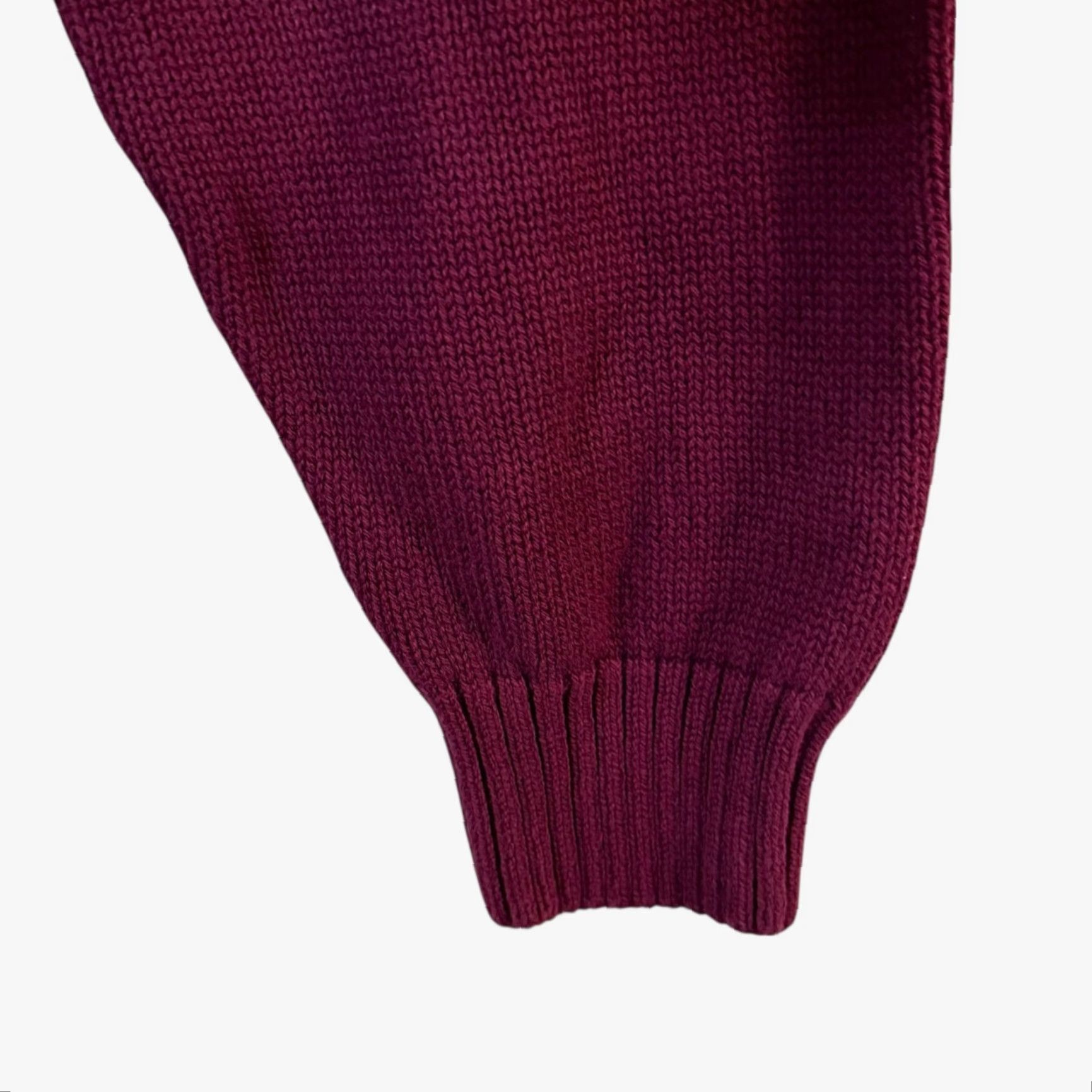 Lands' End VINTAGE Lands' End Sweater Red Knit V-Neck Pullover Men M Medium Cotton Knit Pullover Classic Preppy Winter Fall Spring Golf Hiking Walking Size US M / EU 48-50 / 2 - 7 Thumbnail