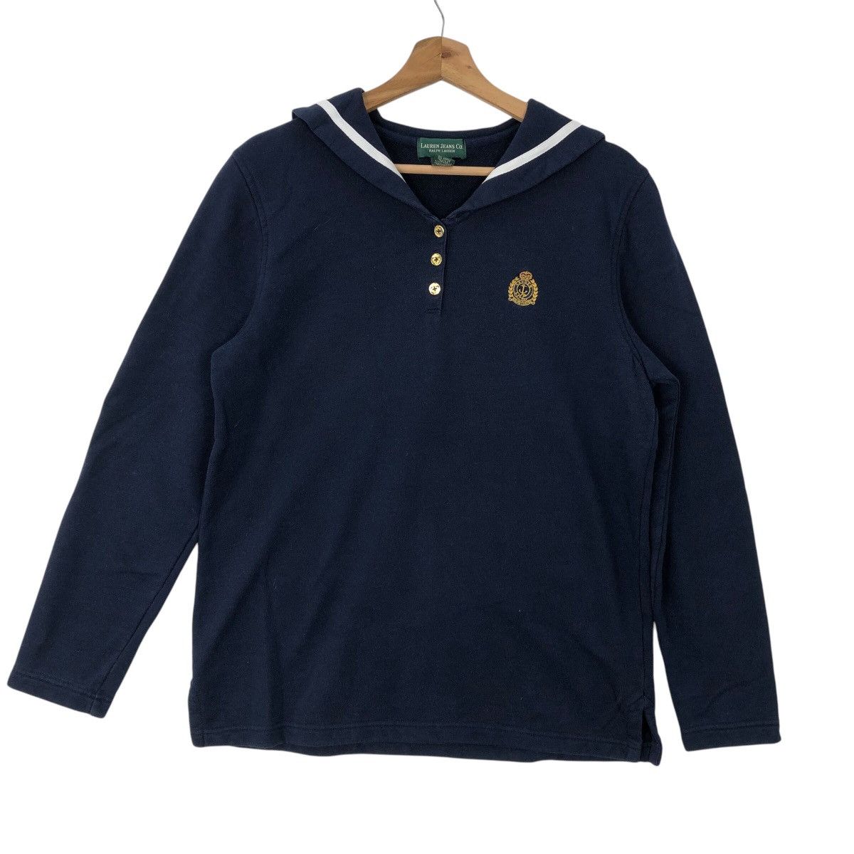 Ralph Lauren RALPH LAUREN Jeans Sailor Style Sweatshirt Size US M / EU 48-50 / 2 - 1 Thumbnail