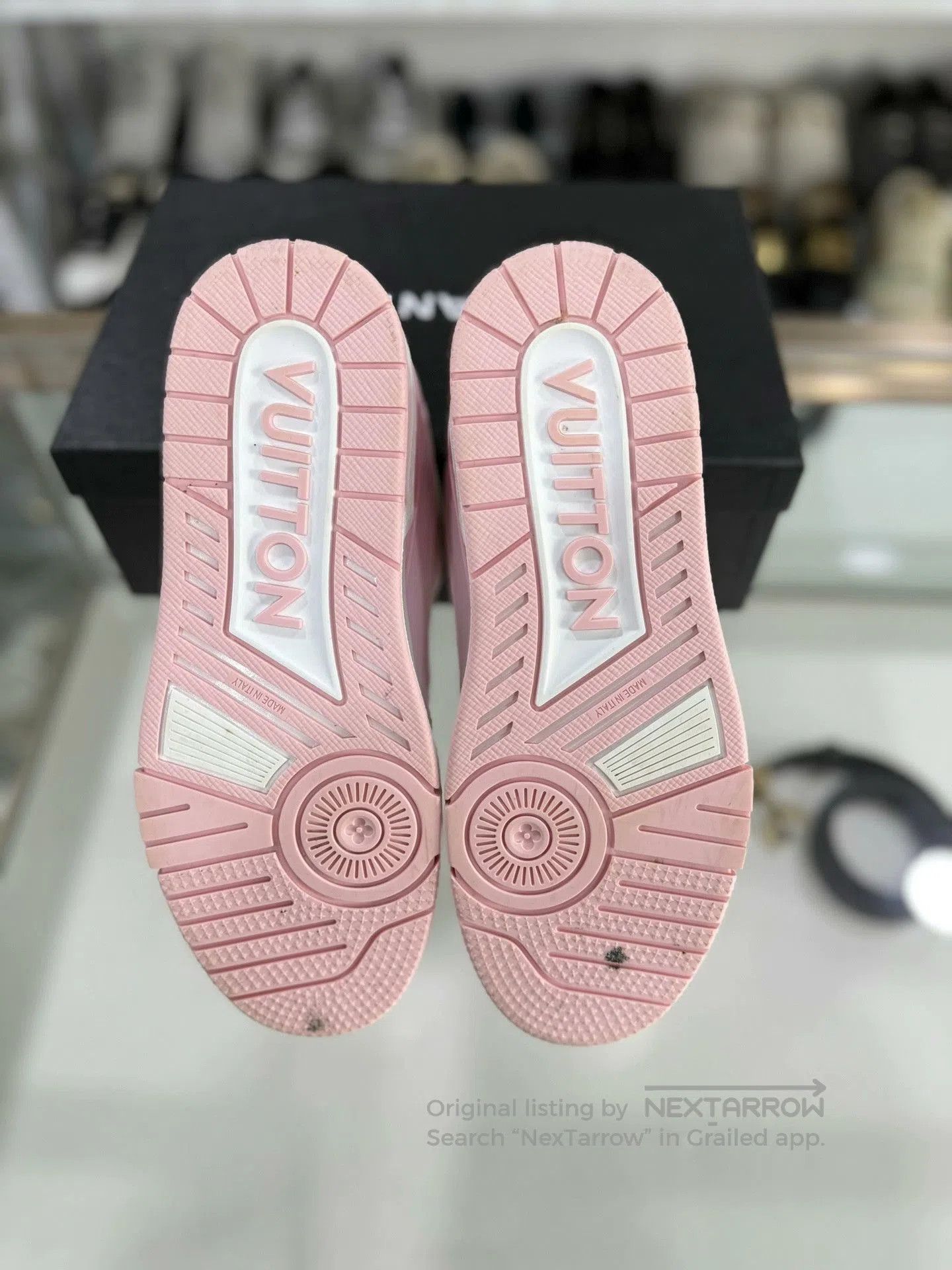 Louis Vuitton Louis Vuitton Trainer Pink Women's Shoes. Size US 7.5 / IT 37.5 - 4 Thumbnail