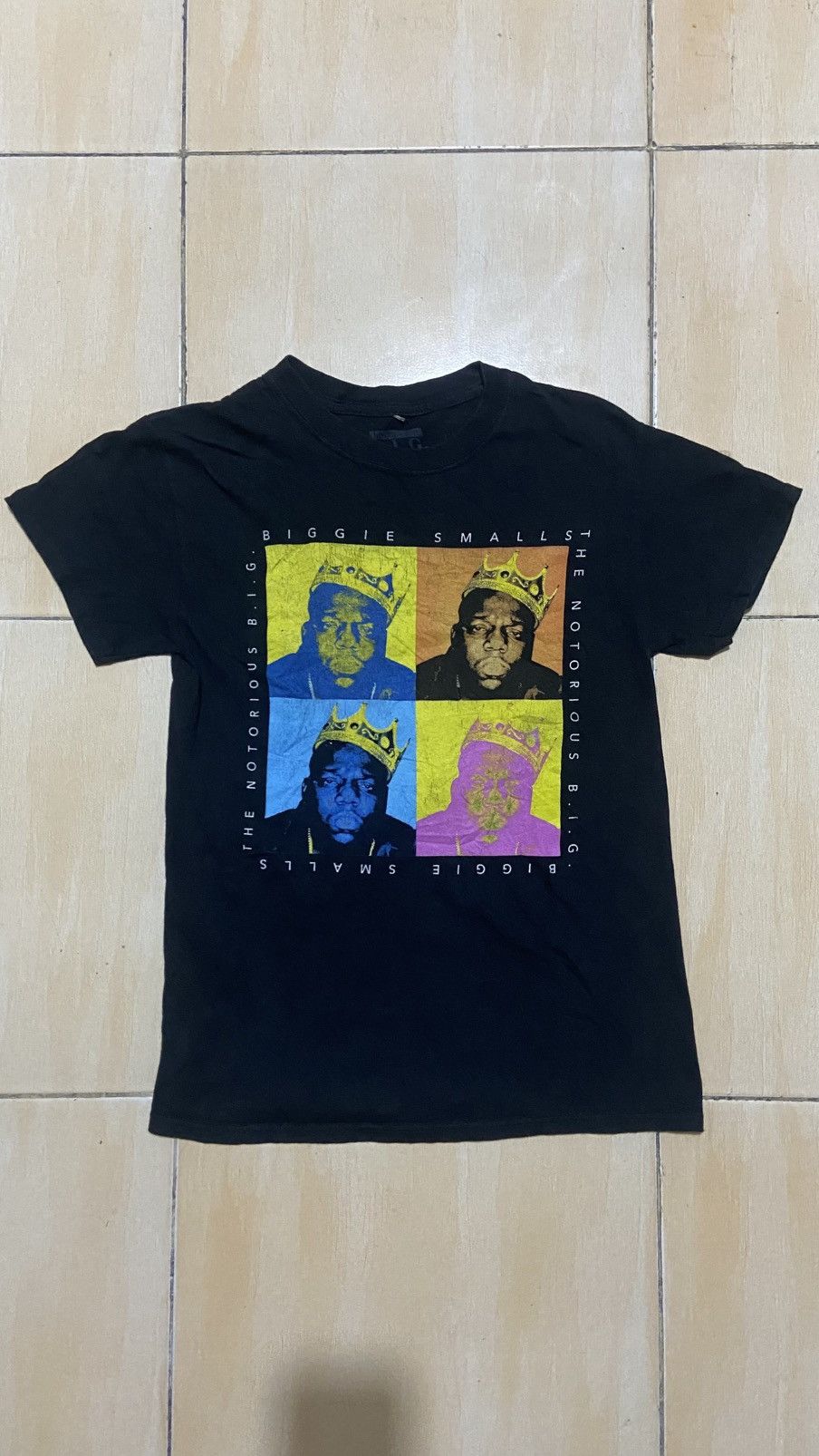 Rap Tees × Vintage Faded The Notorious B.I.G Biggie Small Rap Tee Size US S / EU 44-46 / 1 - 2 Thumbnail