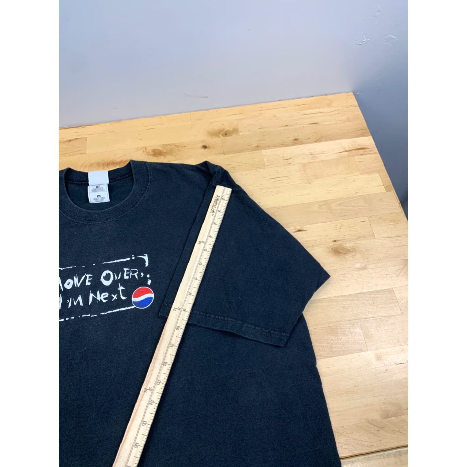 Fruit Of The Loom VINTAGE Pepsi Promo Shirt Mens XL Black Move Over... I'm Next 11425 Size US XL / EU 56 / 4 - 7 Thumbnail