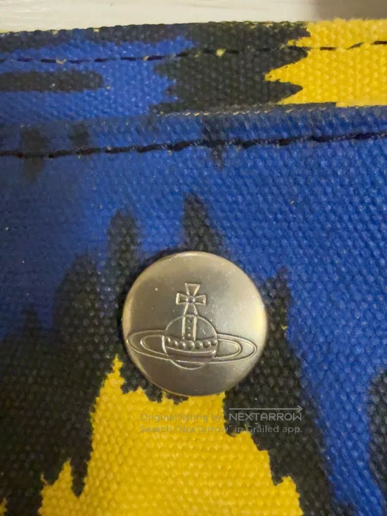 Vivienne Westwood Vivienne Westwood size os Blue and yellow pirate pattern ba Size ONE SIZE - 2 Thumbnail