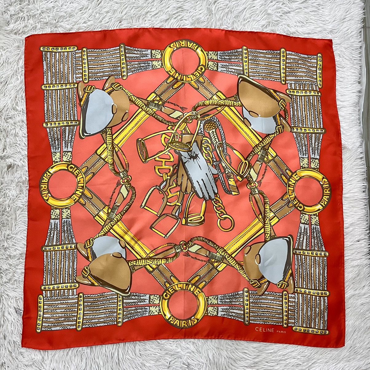 Celine Celine silk scarves Size ONE SIZE - 4 Thumbnail