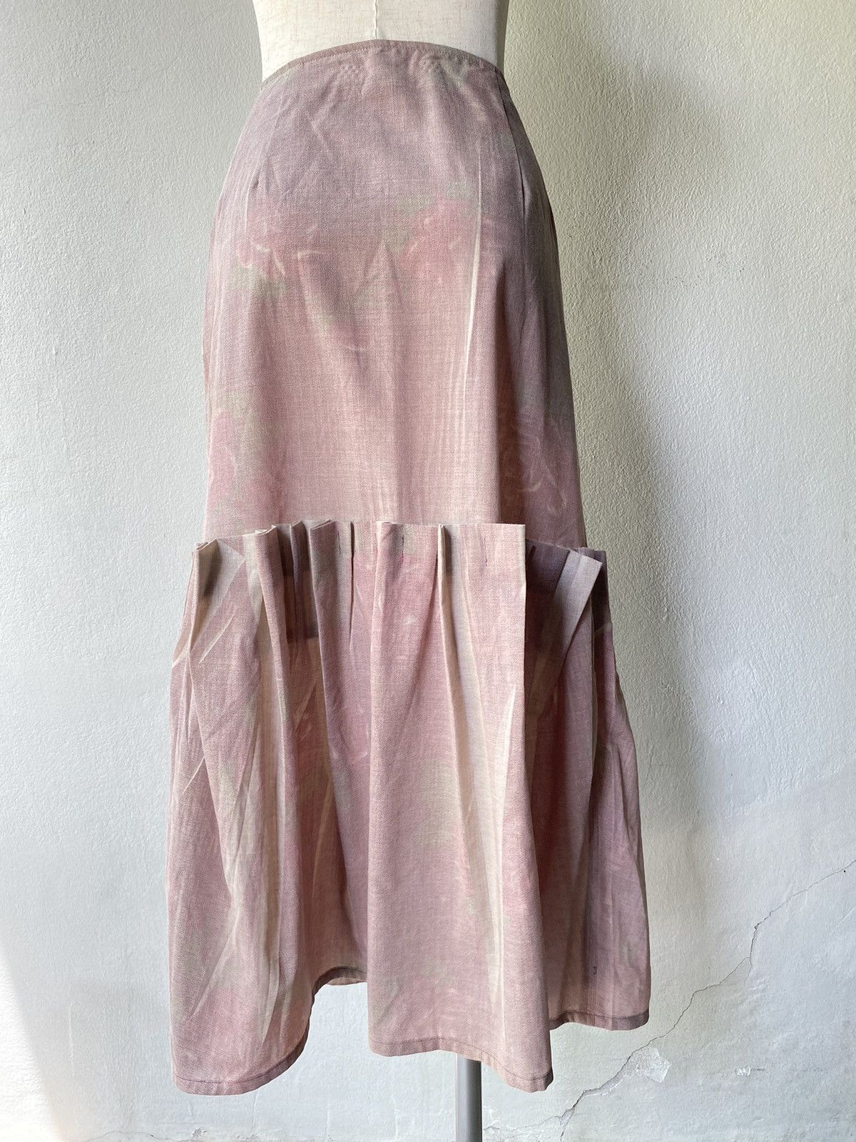 Sunao Kuwahara I.S. sunao kuwahara Avant-garde Layered Printed Skirt Size 27" / US 4 / IT 40 - 14 Thumbnail