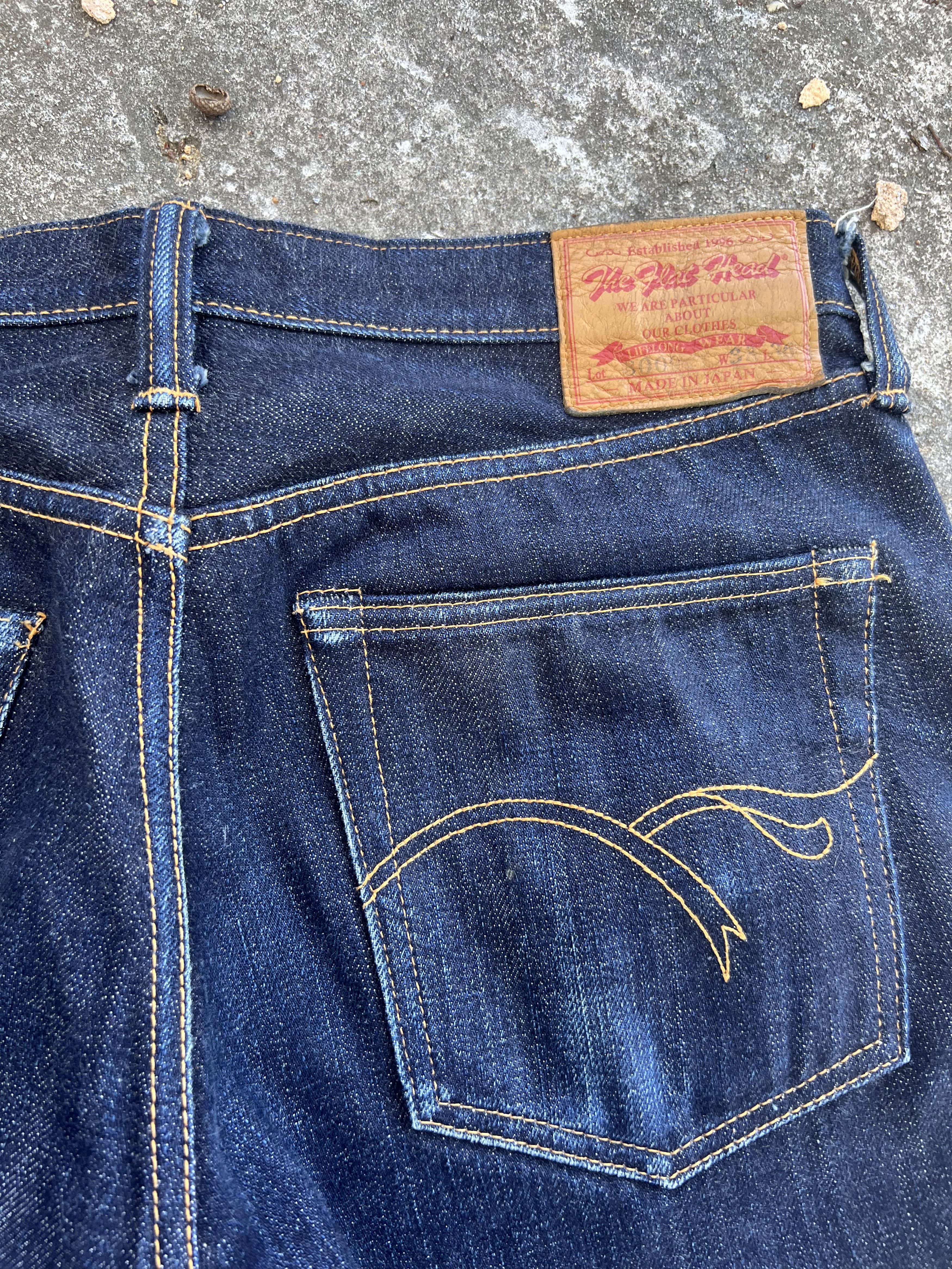 The Flat Head The Flat Head 3009 Made In Japan 14.5oz Selvedge Jeans 33x36 Size US 33 - 18 Thumbnail
