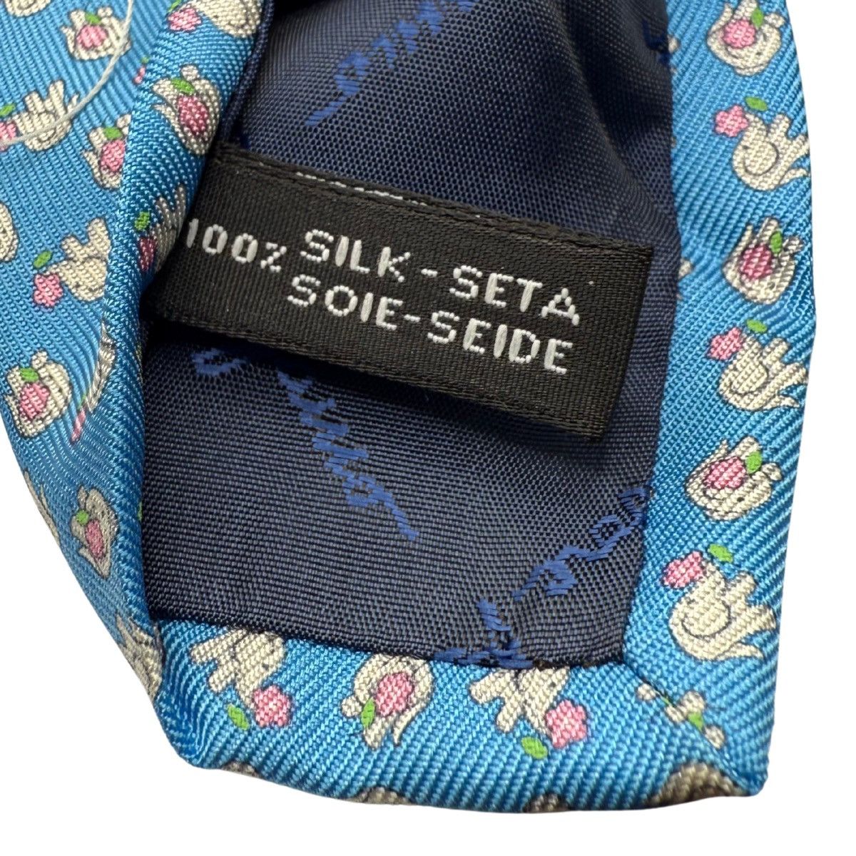 Salvatore Ferragamo Salvatore Ferragamo Silk Tie, Blue, Made in Italy, Like New Size ONE SIZE - 5 Thumbnail