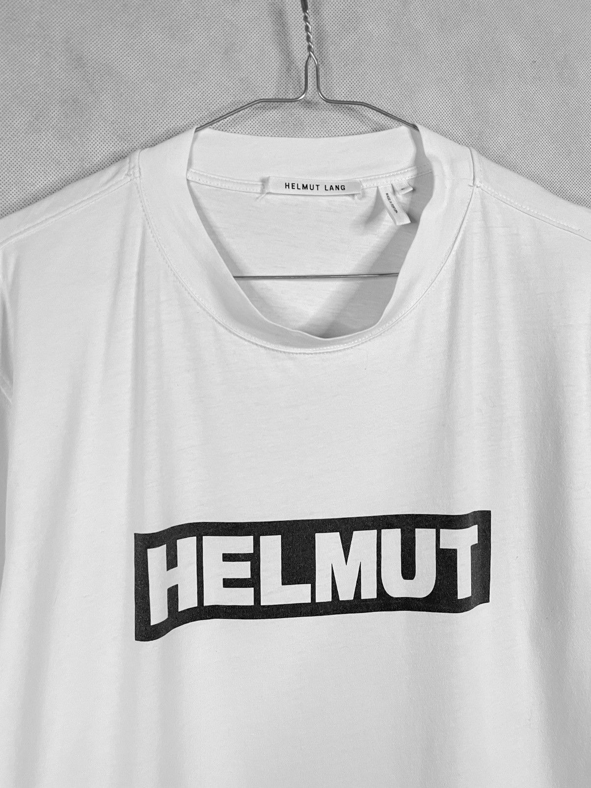 Designer Helmut Lang Big Logo Tee Tees T-shirt short sleeve Size US L / EU 52-54 / 3 - 6 Thumbnail