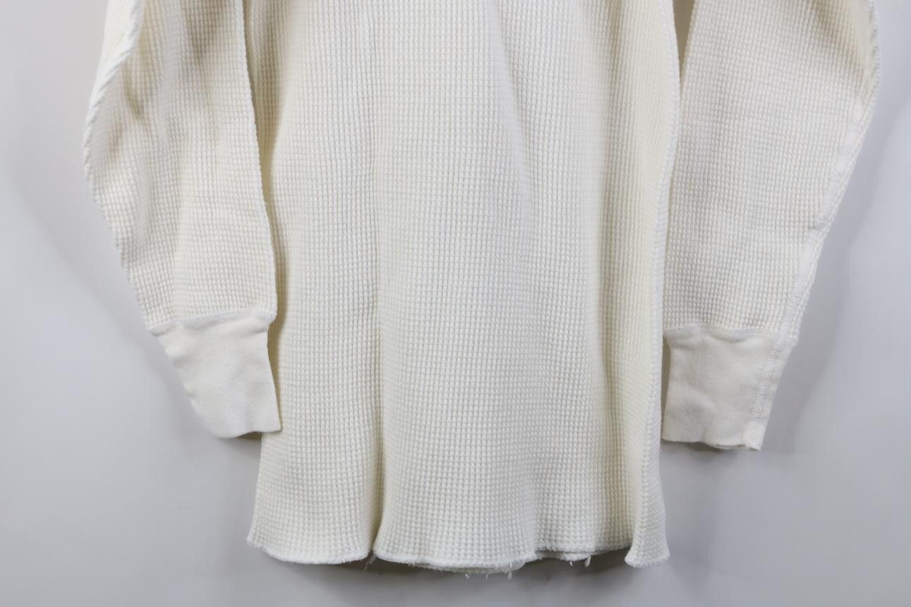 Vintage Vintage 90s Streetwear Waffle Knit Long Sleeve T-Shirt USA Size US L / EU 52-54 / 3 - 10 Thumbnail