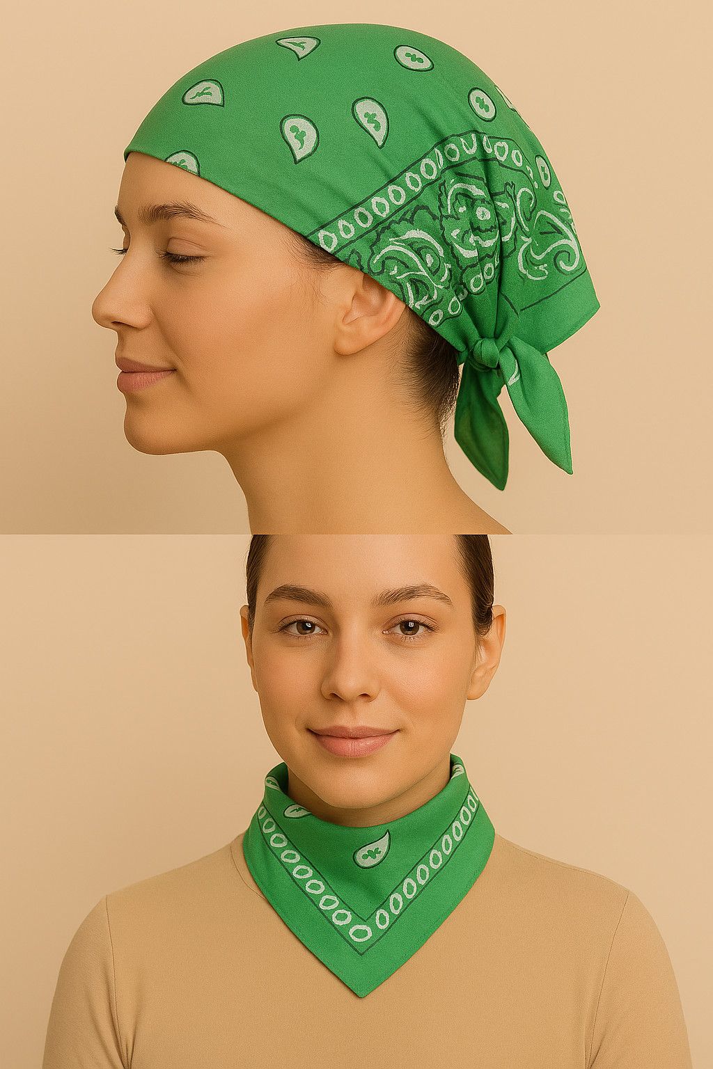 Other Green Bandana Size ONE SIZE - 1 Thumbnail