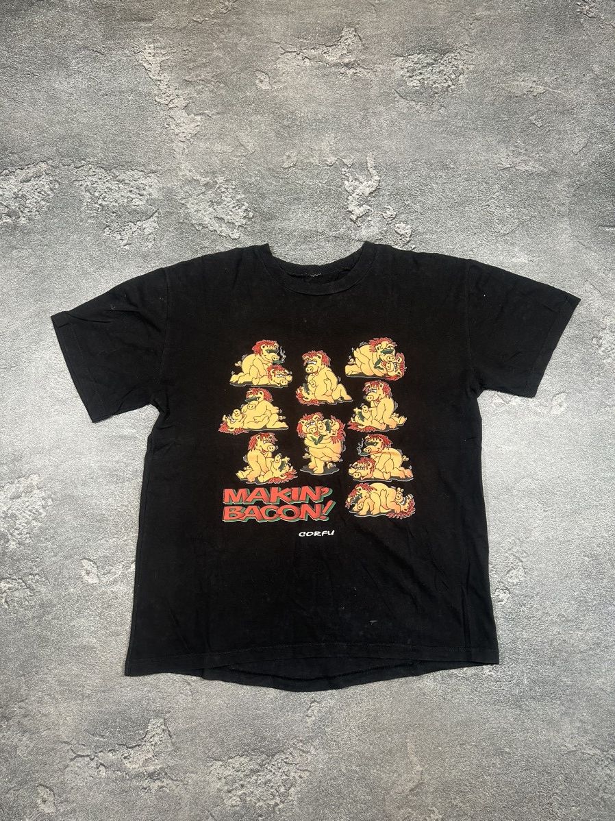 Vintage Vintage Humor Sex Kamasutra Makin Bacon T Shirt Tee Y2K 90s Size US S / EU 44-46 / 1 - 1 Thumbnail