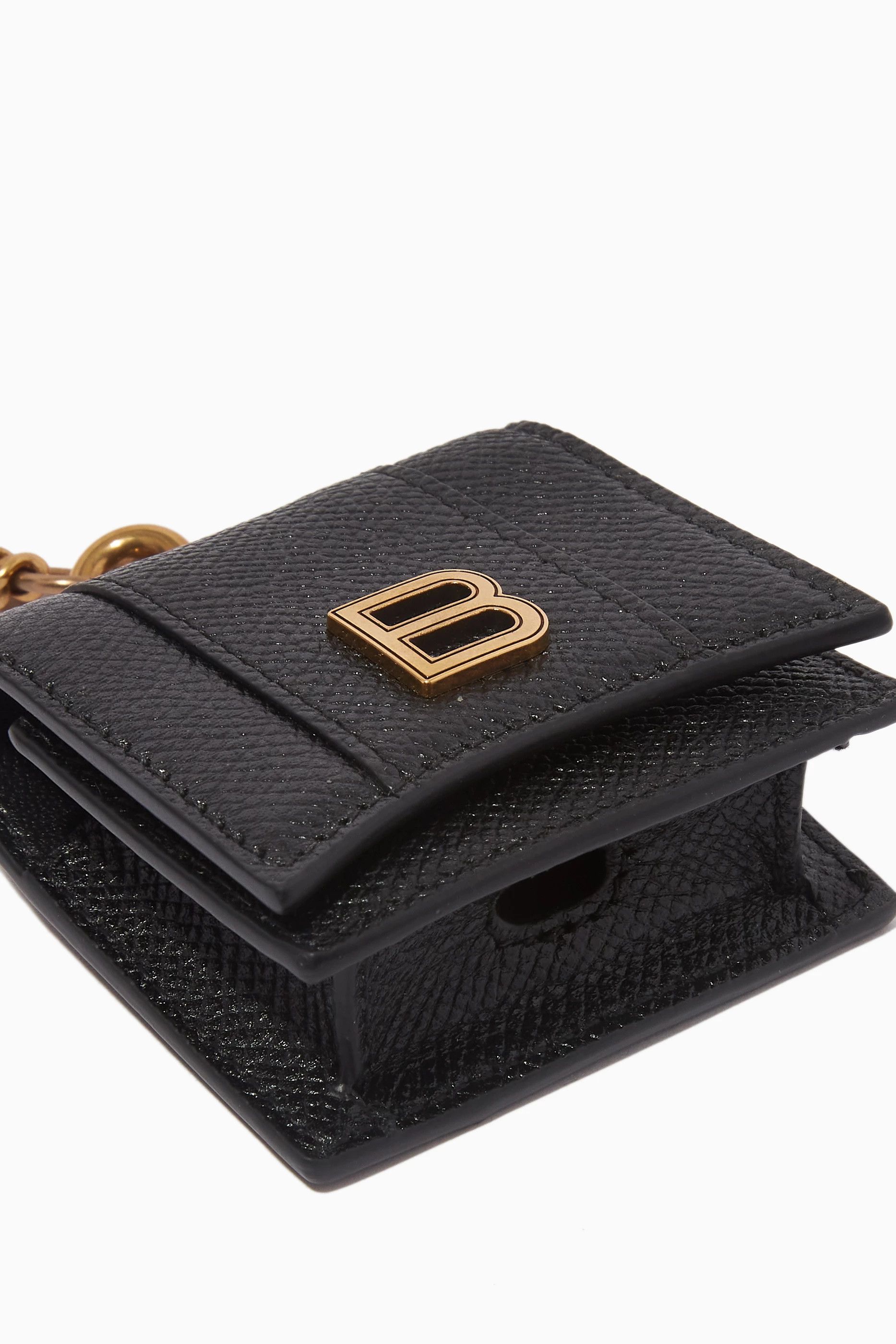 Balenciaga o1s1rm0226 Size: OS / Hourglass AirPods Pro Case in Black Size ONE SIZE - 6 Thumbnail
