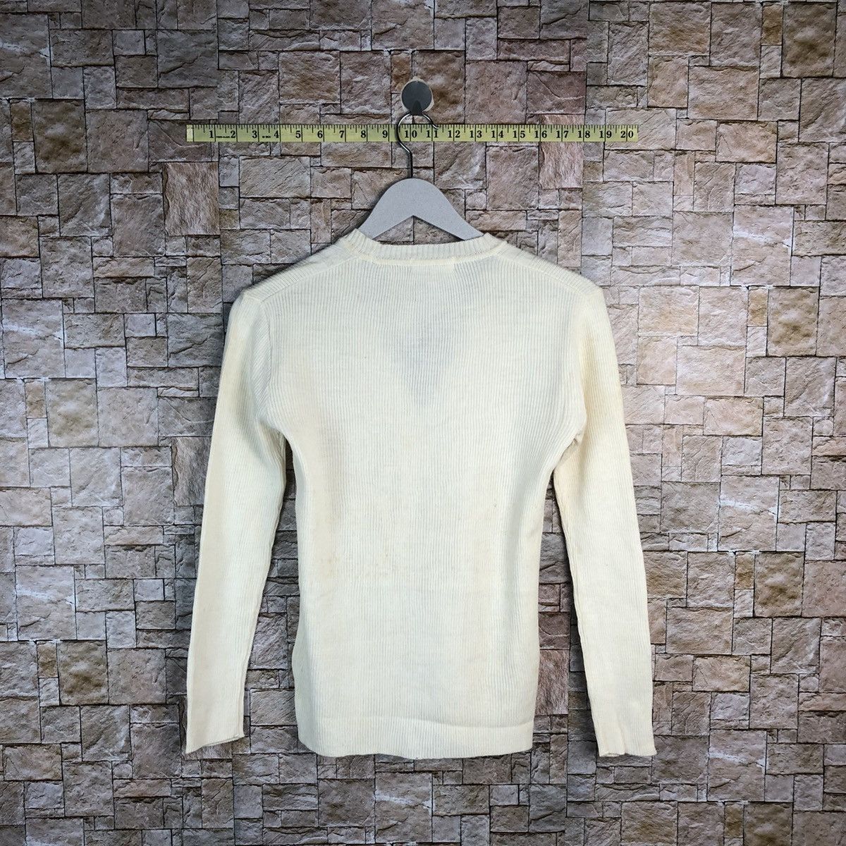 Homespun Knitwear × Japanese Brand Hamina White Knitwear cardigan vintage japan #A921 Size M / US 6-8 / IT 42-44 - 12 Thumbnail