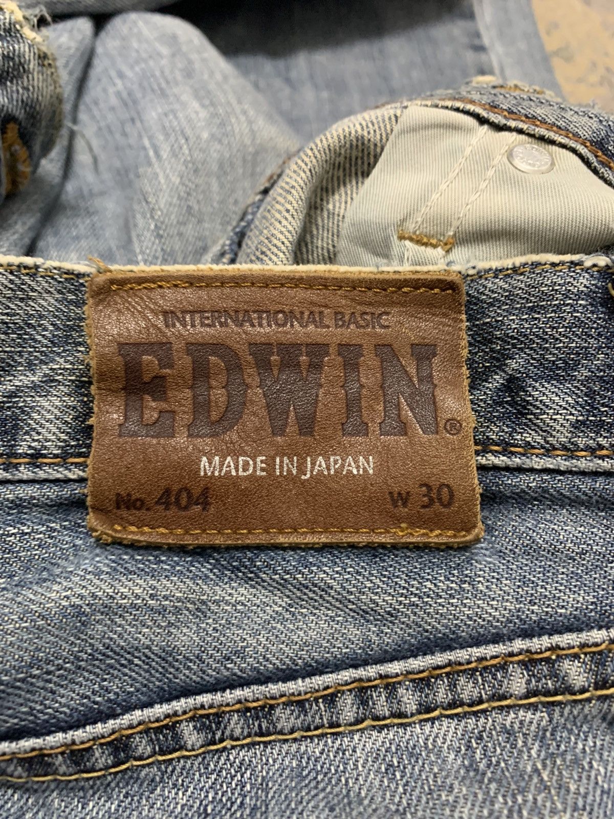 Japanese Brand Edwin Regular 404 Jeans Made In Japan Size 32x31 Size US 32 / EU 48 - 17 Thumbnail