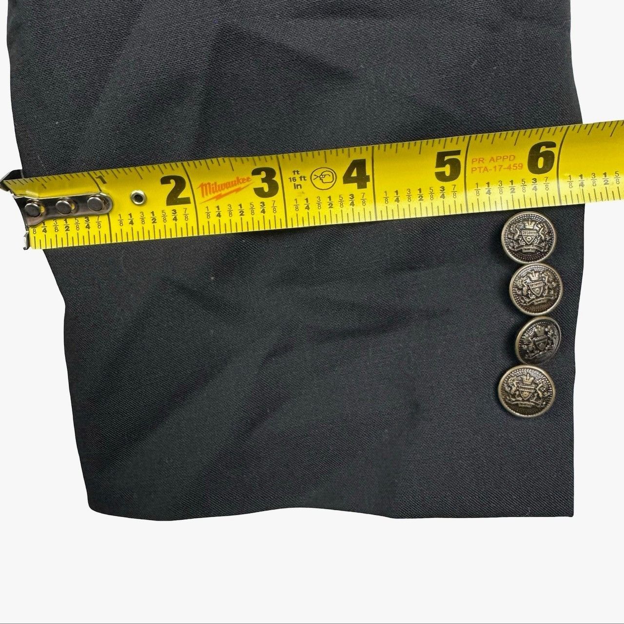 Paul Fredrick Paul Fredrick Men's 100% Wool Double Breasted Metal Button B Size 40S - 11 Thumbnail
