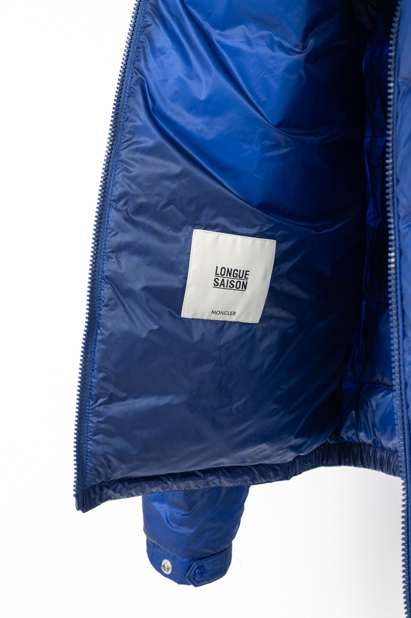 Moncler Moncler Longue Saison Agay Blue Quilted-Nylon Puffer Jacket Size US XL / EU 56 / 4 - 9 Thumbnail