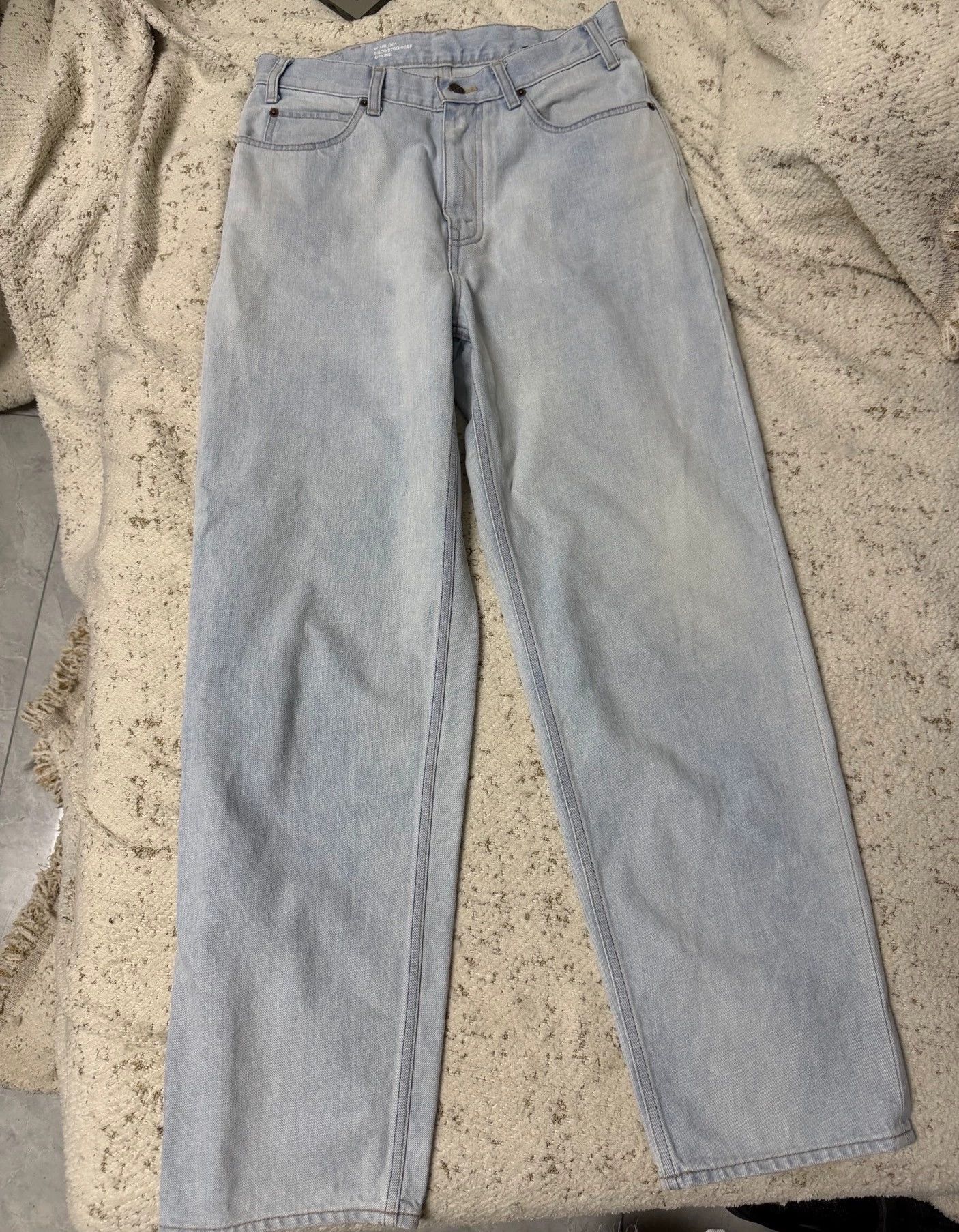 Celine Celine Light Wash Wide Leg Jeans 30 (99 New) Size 30" / US 8 / IT 44 - 1 Thumbnail