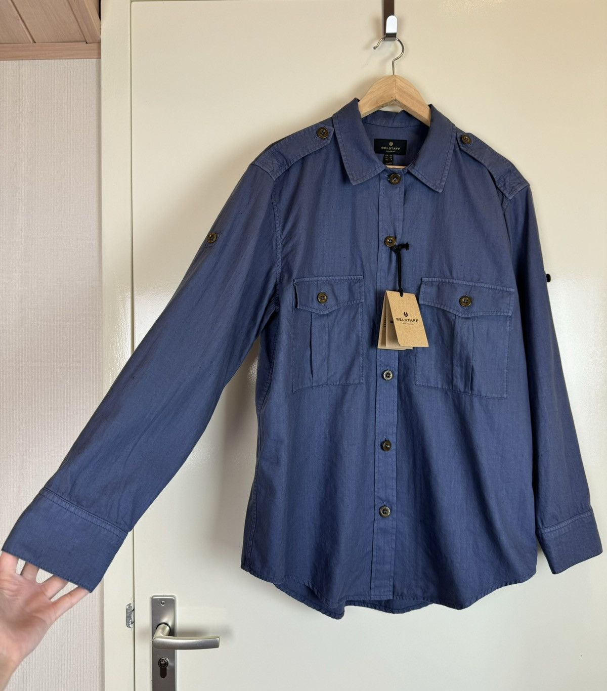Belstaff Belstaff Indra shirt cotton linen unisex racing riding S Size US S / EU 44-46 / 1 - 2 Thumbnail
