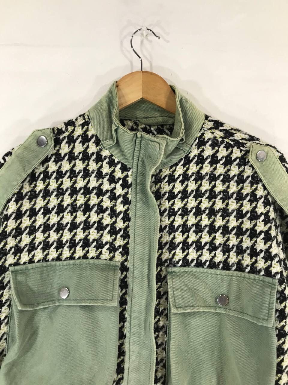 Bershka Bershka Very Rare Crop Top Tweed Jacket Size S / US 4 / IT 40 - 3 Thumbnail