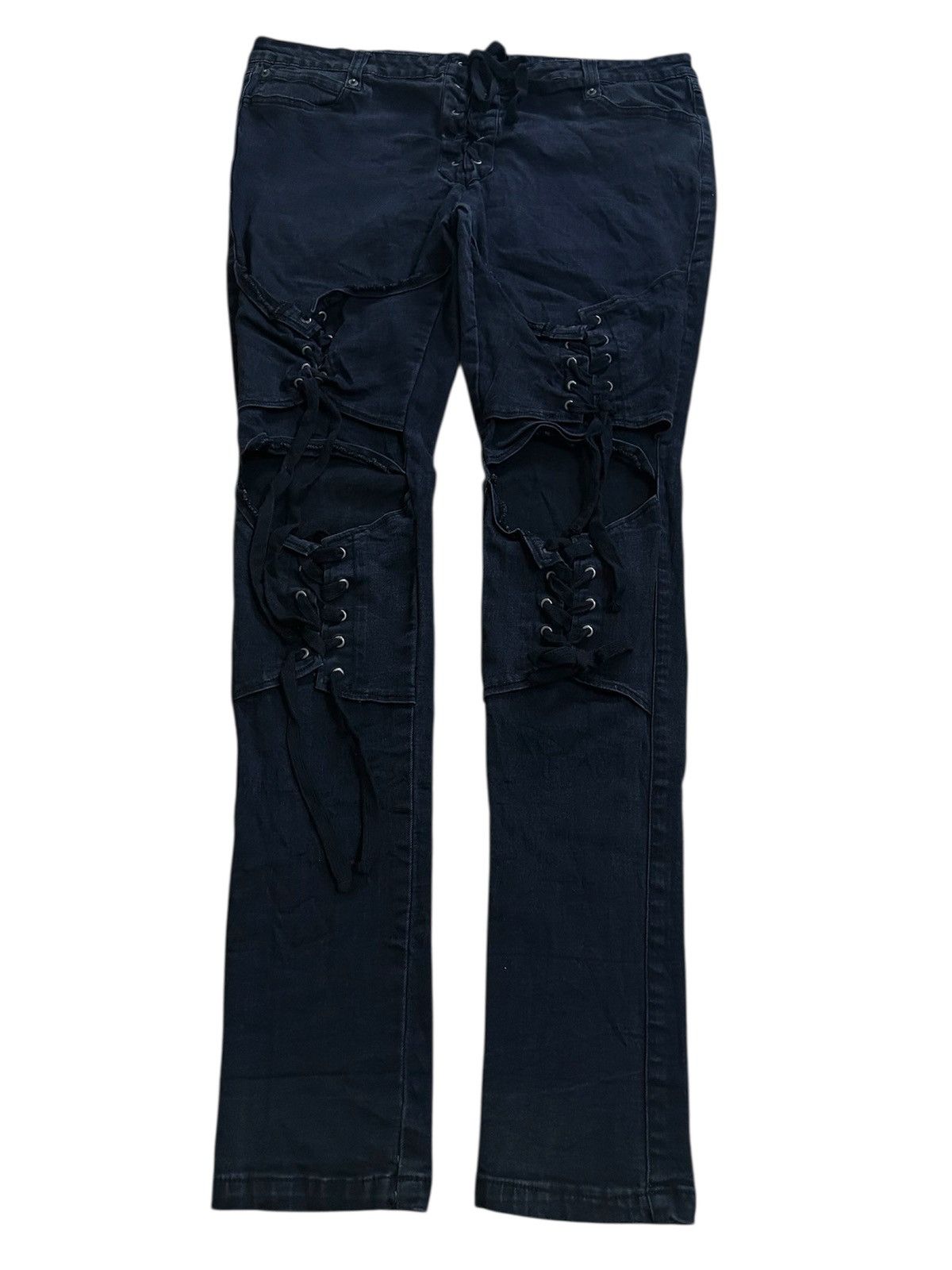 Japanese Brand × Killstar KILLSTAR Cult Luxury Mad Punk Style Skinny Fits Denim Size US 36 / EU 52 - 1 Thumbnail