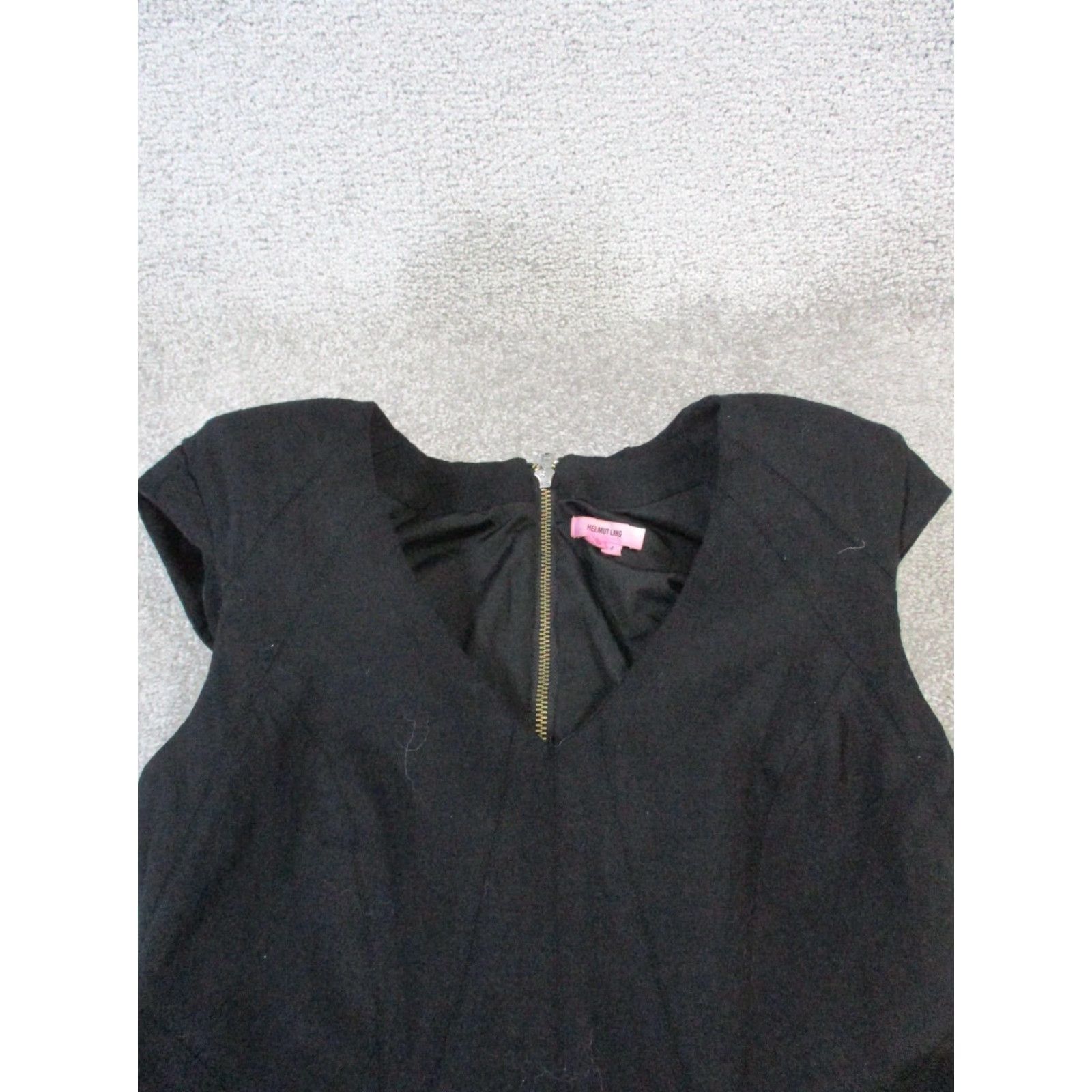 Vintage VINTAGE Helmet Lang Black Wool Blend Dress Womens Size 4 Sheath Bodycon 90s Party Size S / US 4 / IT 40 - 2 Thumbnail