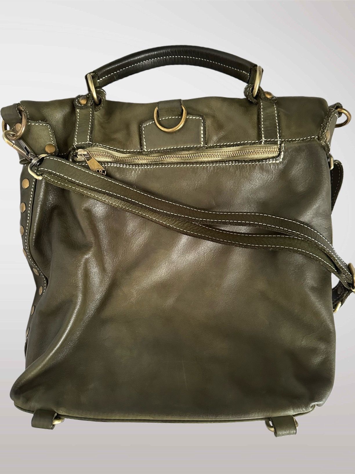 Other Barone Firenze Green Leather crossbody bag Size ONE SIZE - 3 Thumbnail