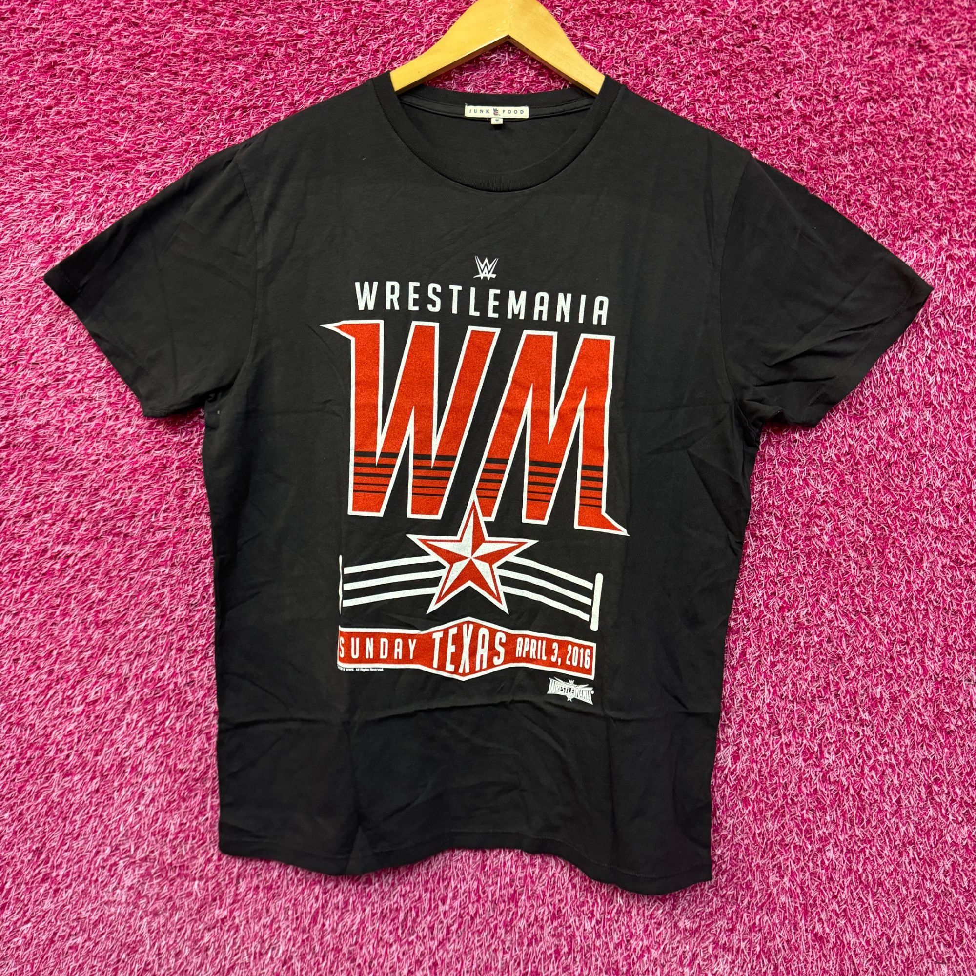 WWE Wrestlemania 2016 Texas Oversized WWE Womens Tee M Size US M / EU 48-50 / 2 - 1 Thumbnail