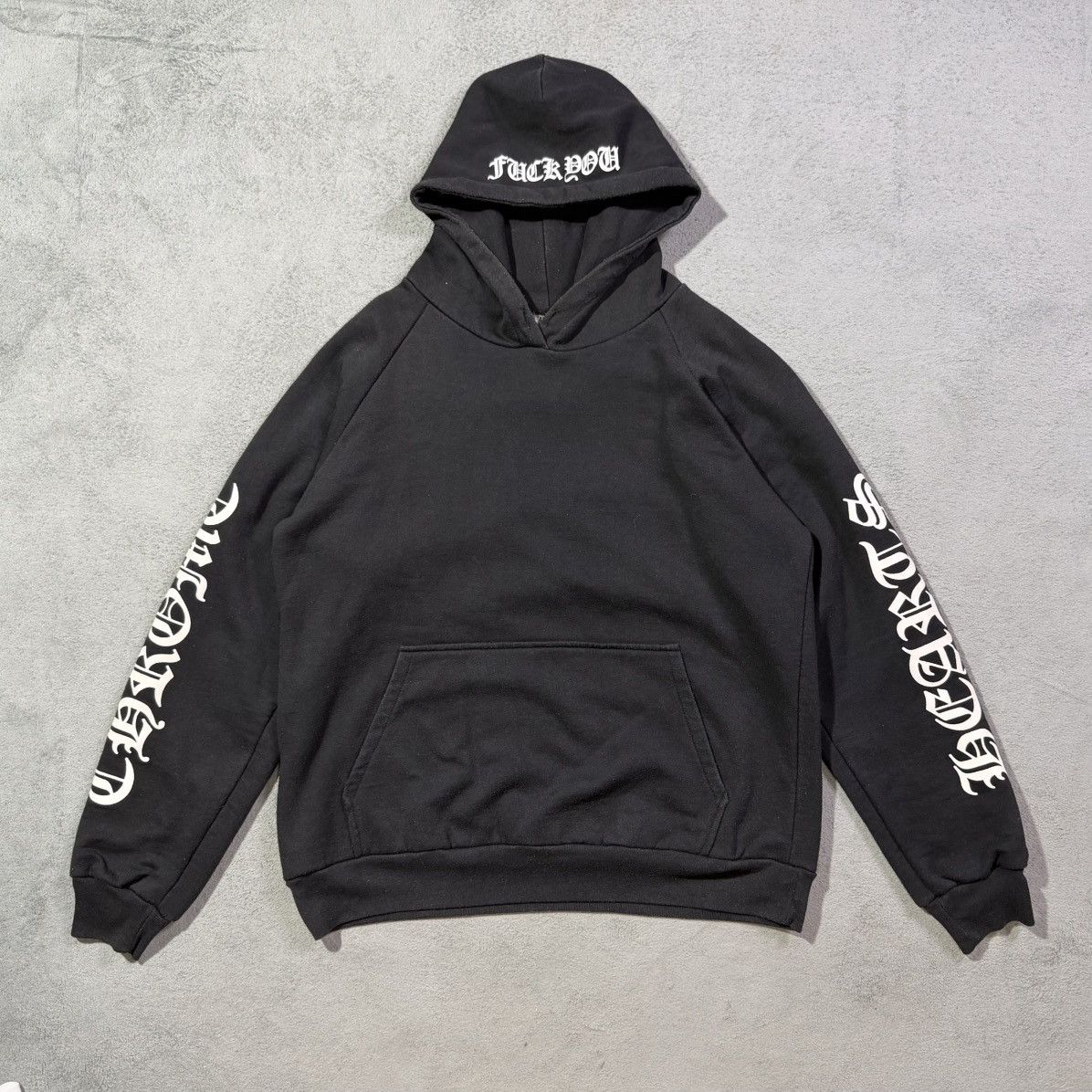 Chrome Hearts VINTAGE! 90s Horseshoe Script Pullover Hoodie Size US S / EU 44-46 / 1 - 1 Thumbnail