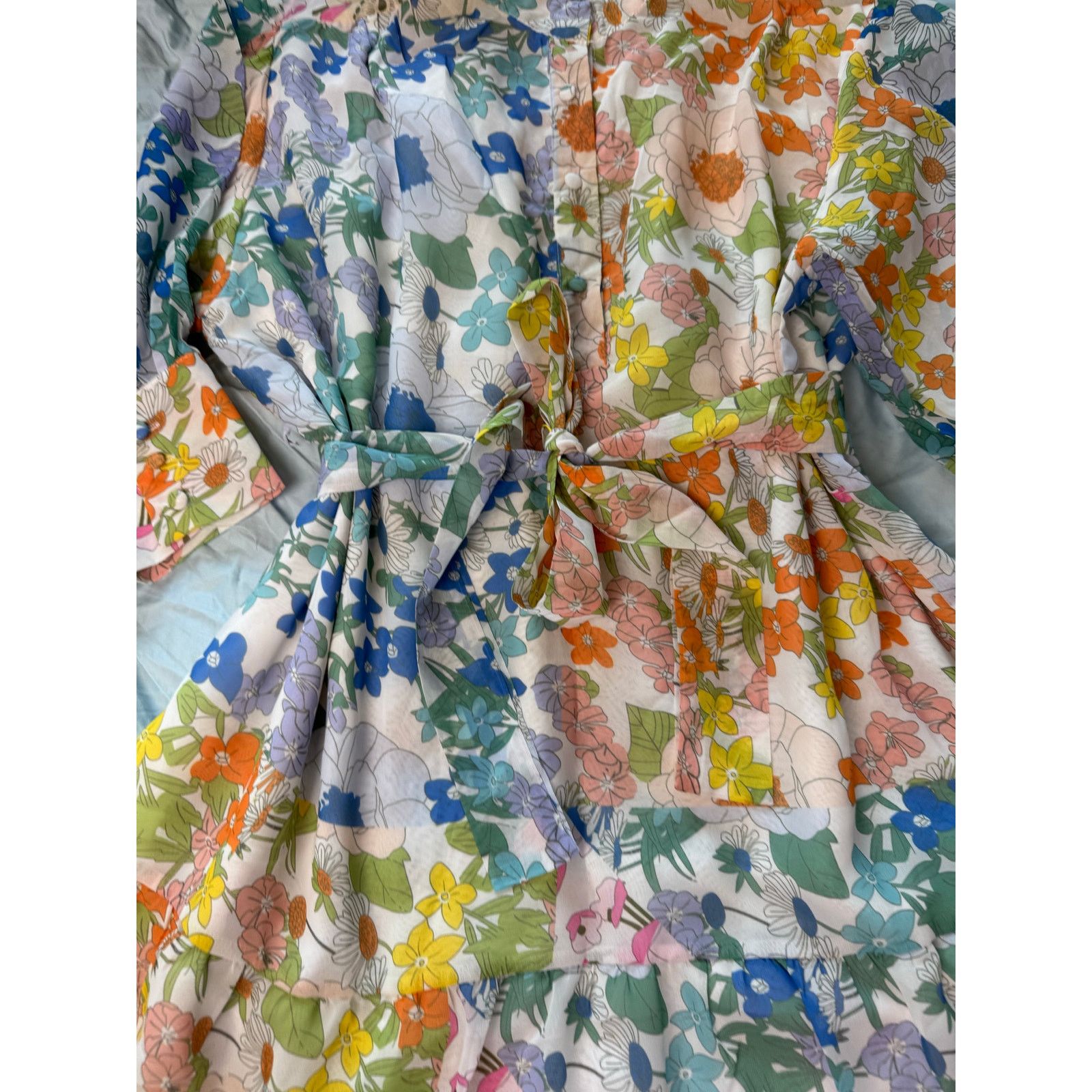 Other BOHO Floral Dress Arthur Jane Claire Large Retro Hippie Size L / US 10 / IT 46 - 11 Thumbnail