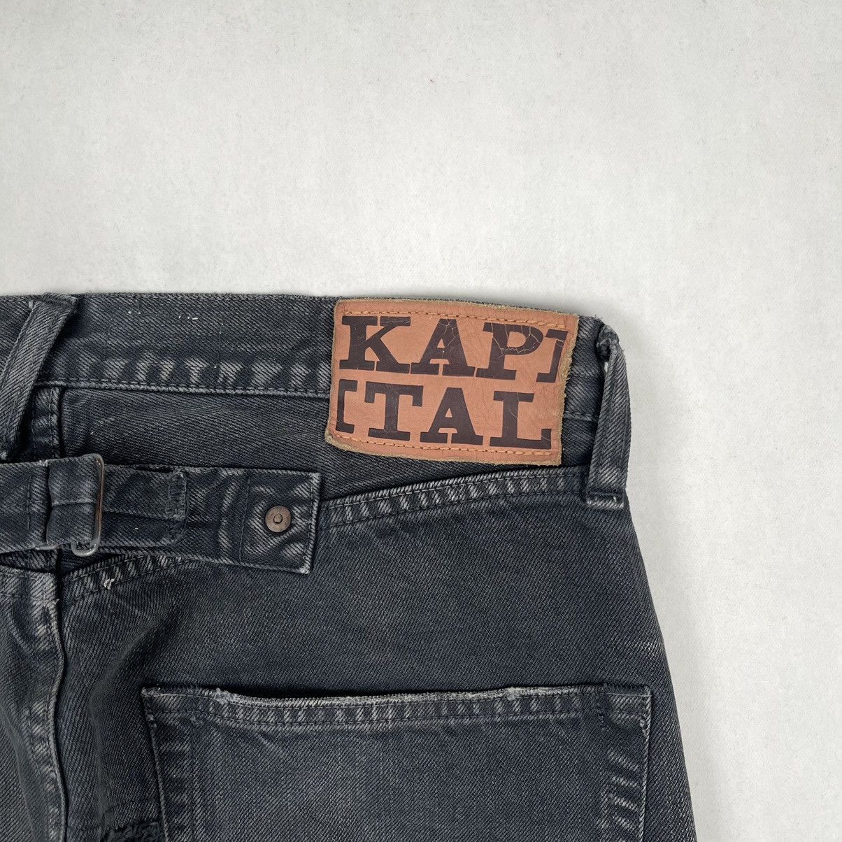 Kapital Kountry FW19 Distressed Denim (Bone/Skeleton Embroidered) Size US 32 / EU 48 - 13 Thumbnail