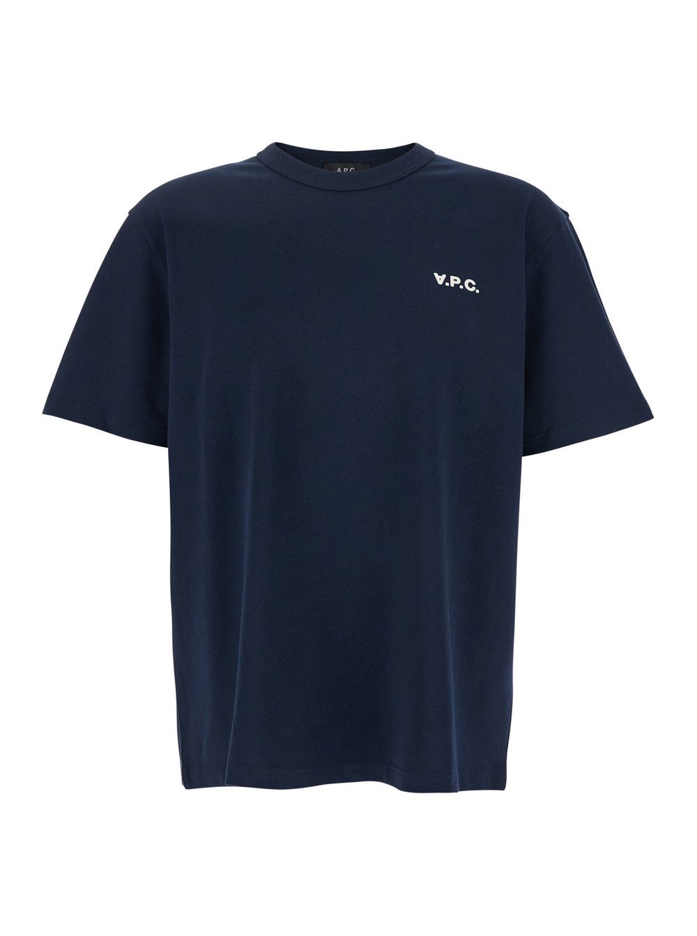 A.P.C. Blue T-Shirt with Embroidered Logo on the Front In Cotton for Men Size US S / EU 44-46 / 1 - 1 Thumbnail