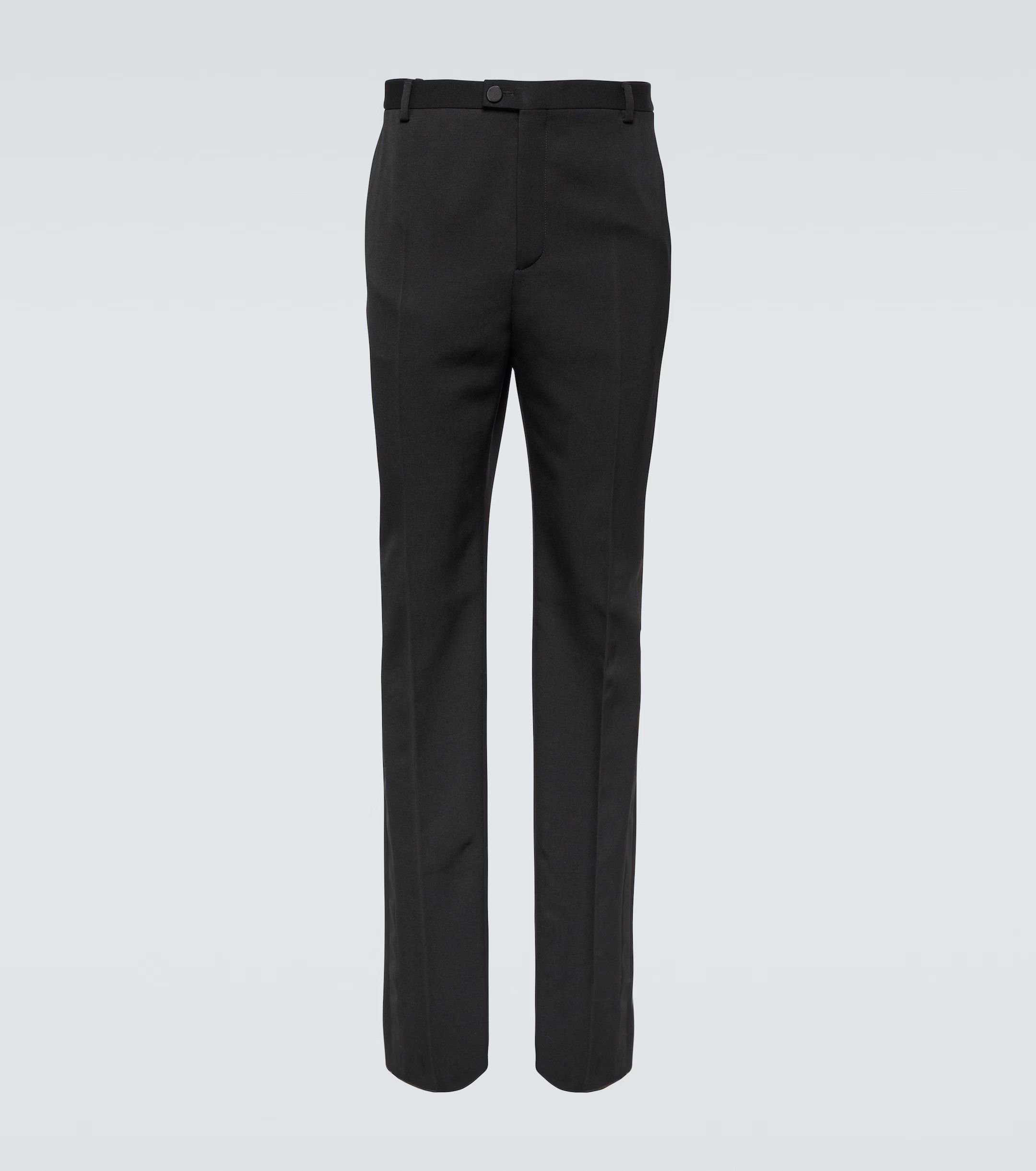 Saint Laurent Paris Saint Laurent Tuxedo Trousers - Black Wool Size US 34 / EU 50 - 5 Thumbnail