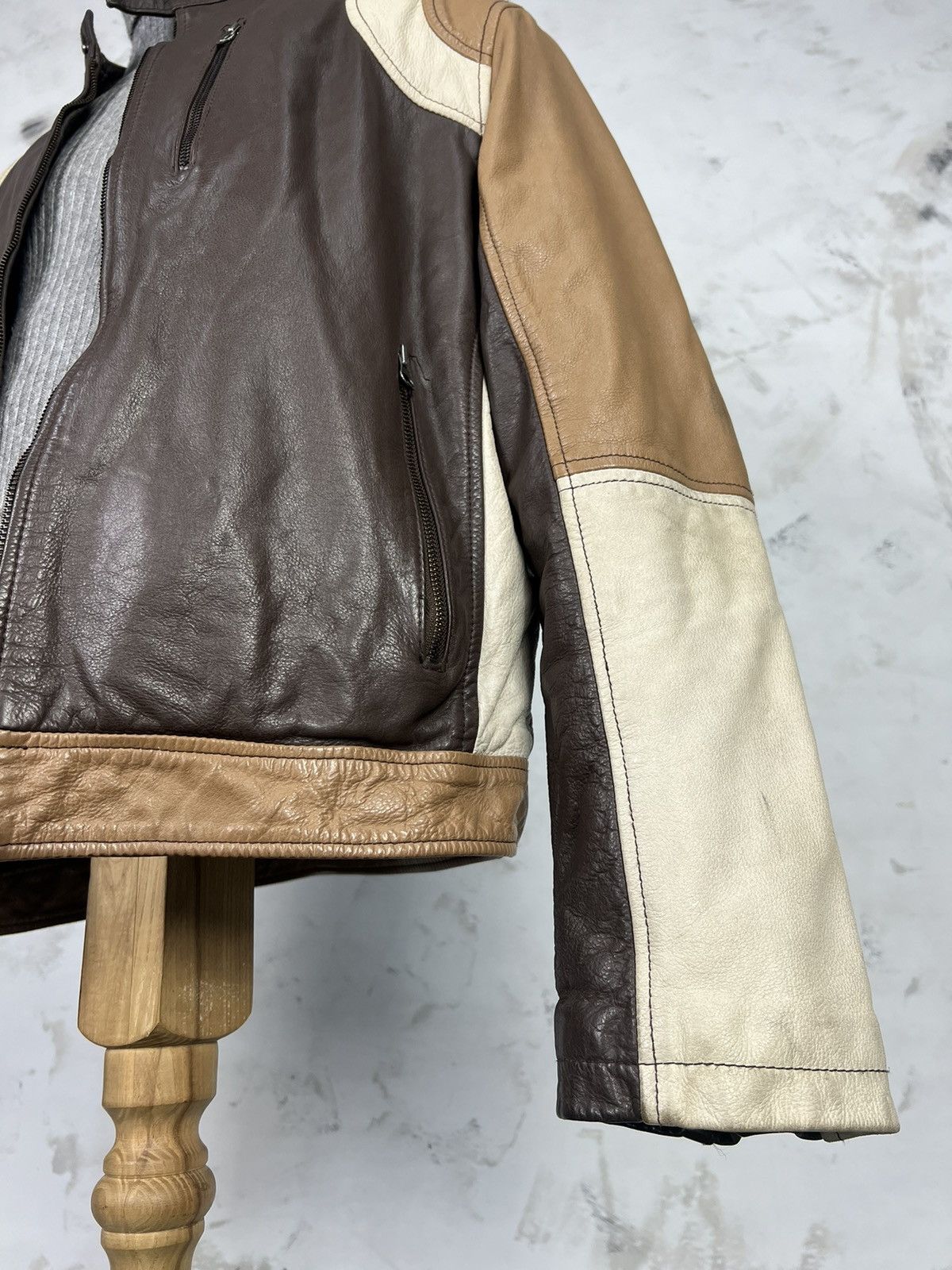 Vintage Vintage Cecil Gee Leather Jacket Size M - L Size US L / EU 52-54 / 3 - 5 Thumbnail