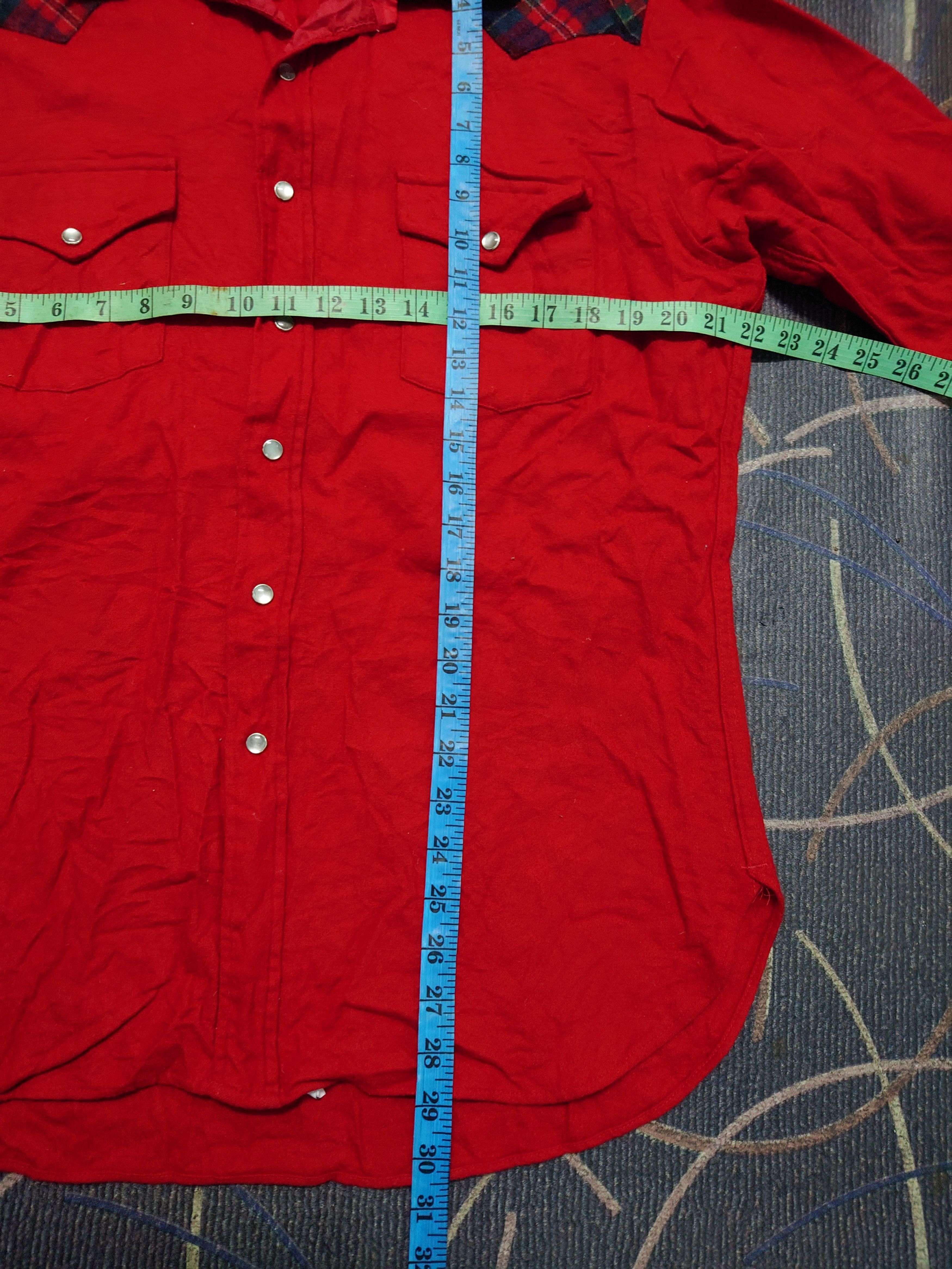 Flannel Vintage PENDLETON Flannel Shirt Plaid Virgin Wool Size US L / EU 52-54 / 3 - 8 Thumbnail