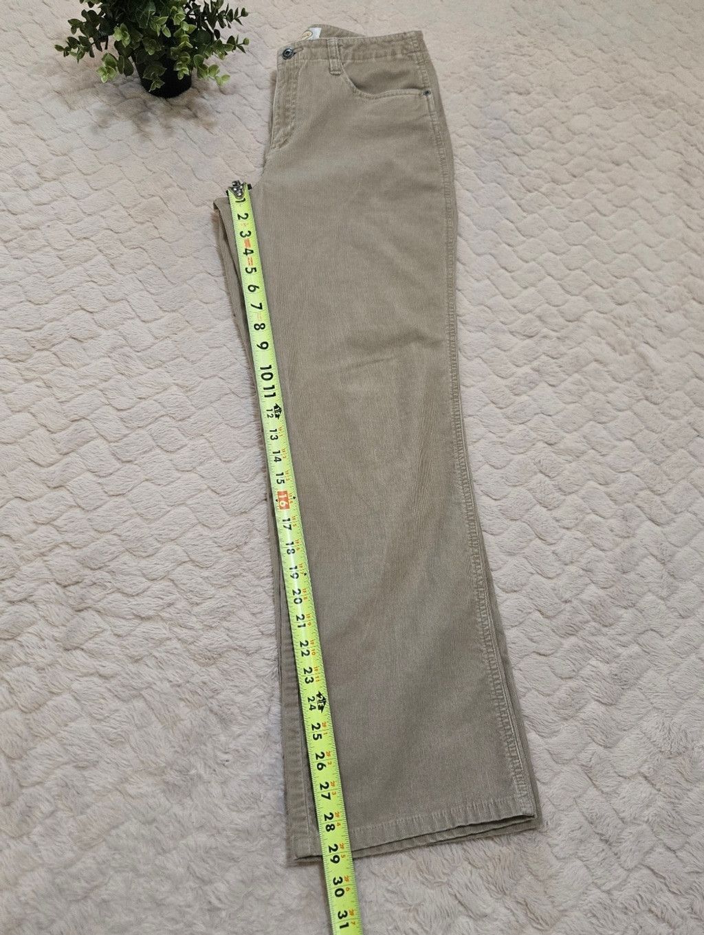 Talbots Talbots Stretch Tan Corduroy Bootcut Pants, Size 8 Size 30" / US 8 / IT 44 - 5 Thumbnail