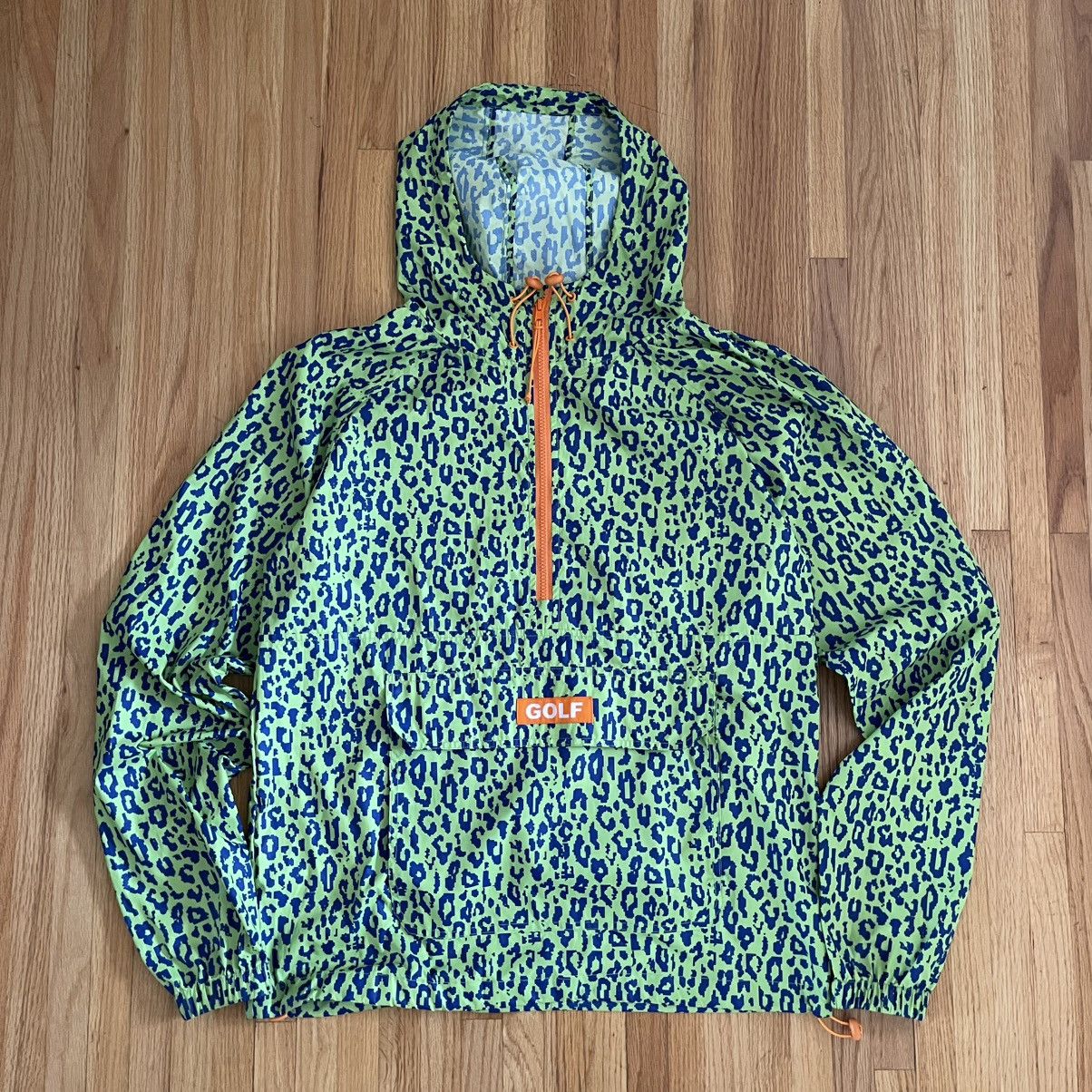 Golf Wang Green and blue leopard print windbreaker Size US M / EU 48-50 / 2 - 1 Thumbnail