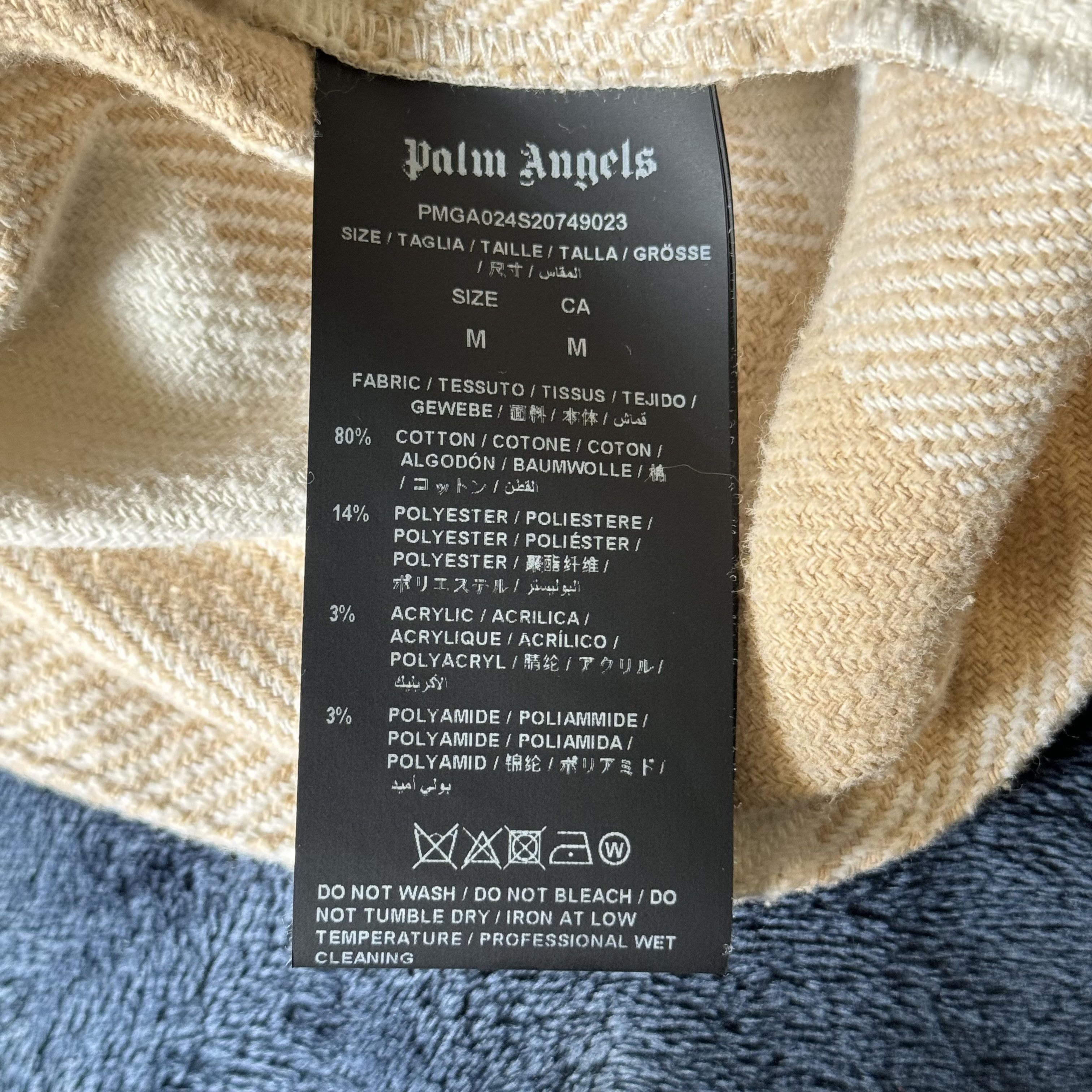 Palm Angels Palm Angels Checked Logo All Over Shirt Jacket Size US M / EU 48-50 / 2 - 12 Thumbnail