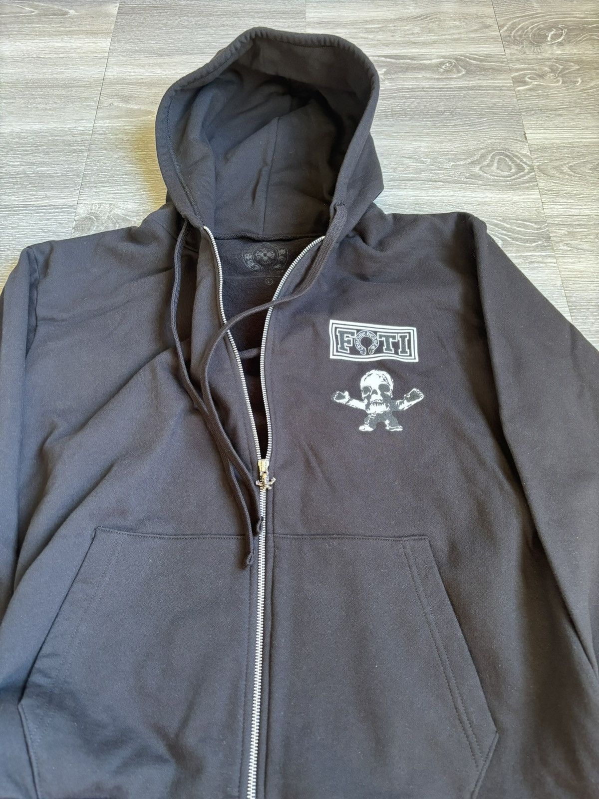 Chrome Hearts Chrome Hearts Foti Black Zipup Hoodie Size US L / EU 52-54 / 3 - 5 Thumbnail