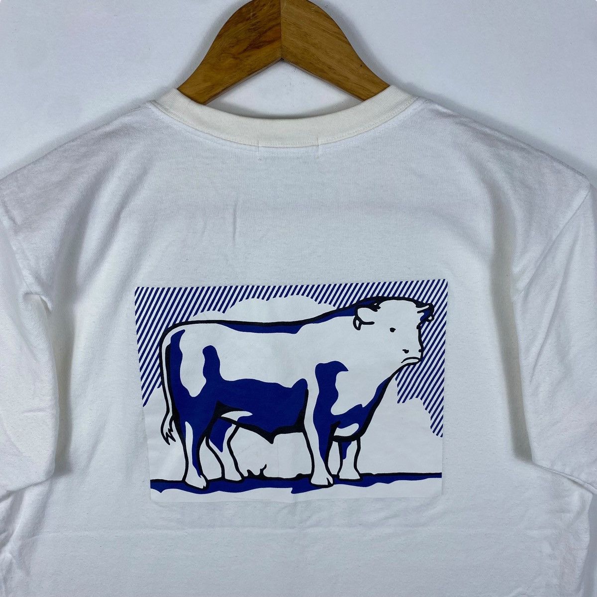 Vintage Vintage 00's ROY LICHTENSTEIN Cow Going Abstract Pop Art Tee Size US M / EU 48-50 / 2 - 5 Thumbnail