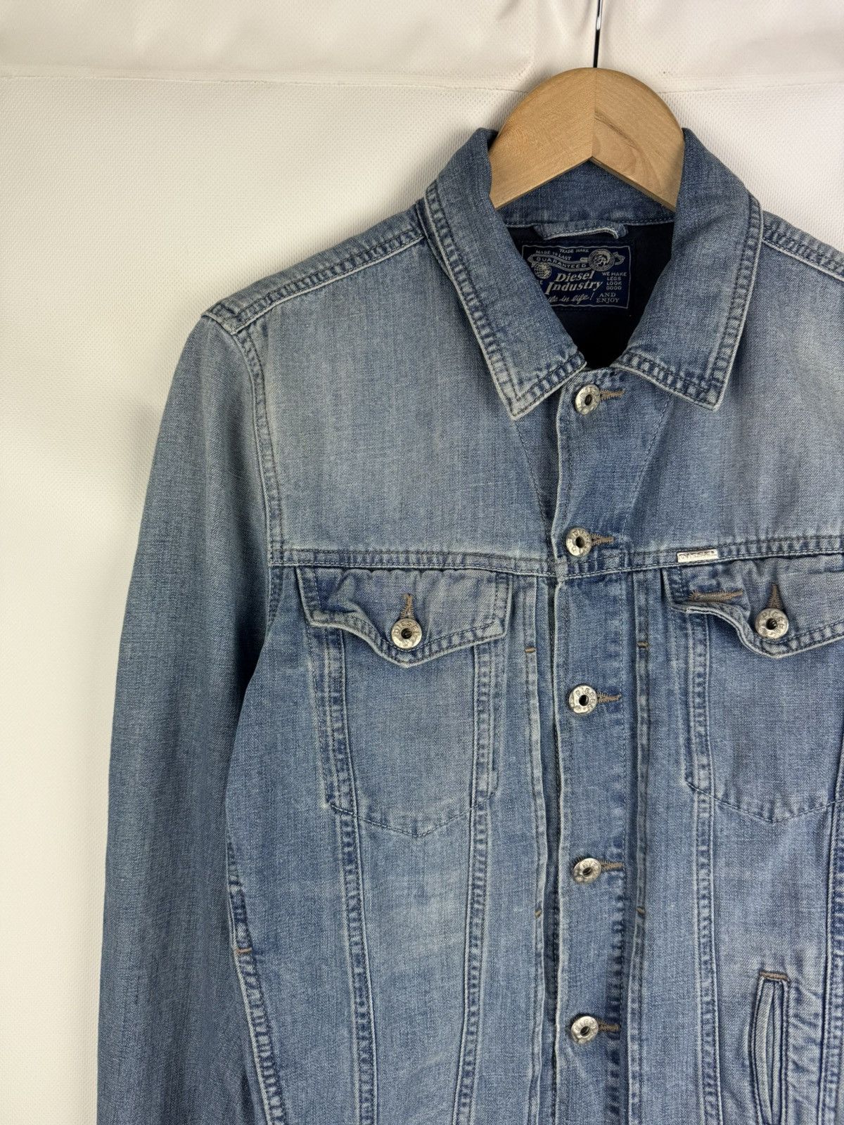 Diesel Diesel Men’s Y2K Denim Trucker Jacket Size M Size US M / EU 48-50 / 2 - 4 Thumbnail