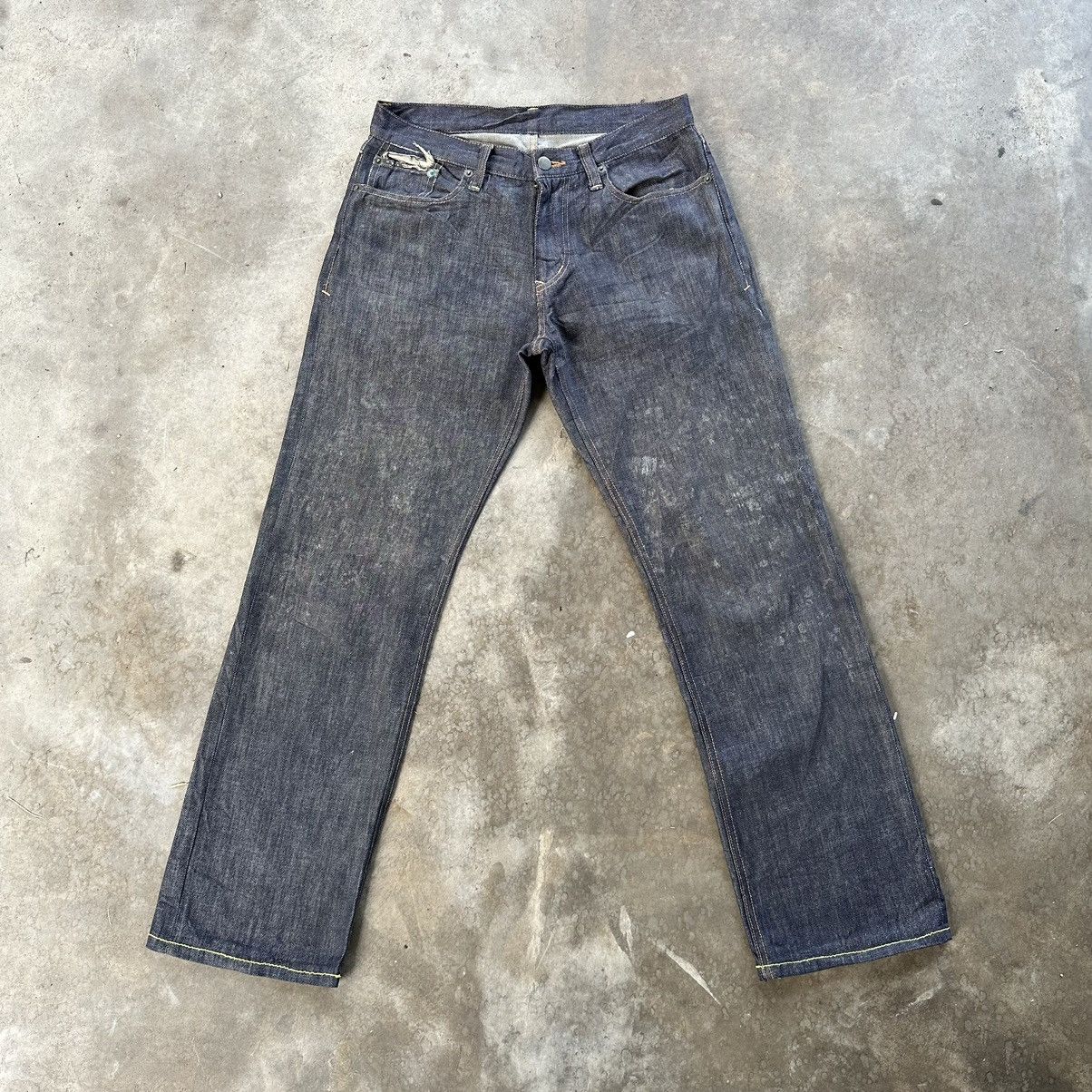 image of Japanese Distressed Jean Faded Denim Pant W30 in Faded Black, Men's