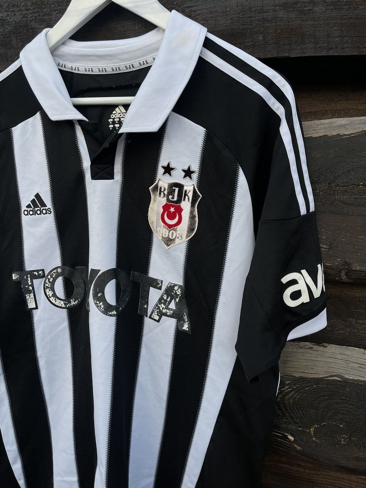 Adidas 2012 Adidas Besiktas vintage soccer jersey Size US XL / EU 56 / 4 - 2 Thumbnail