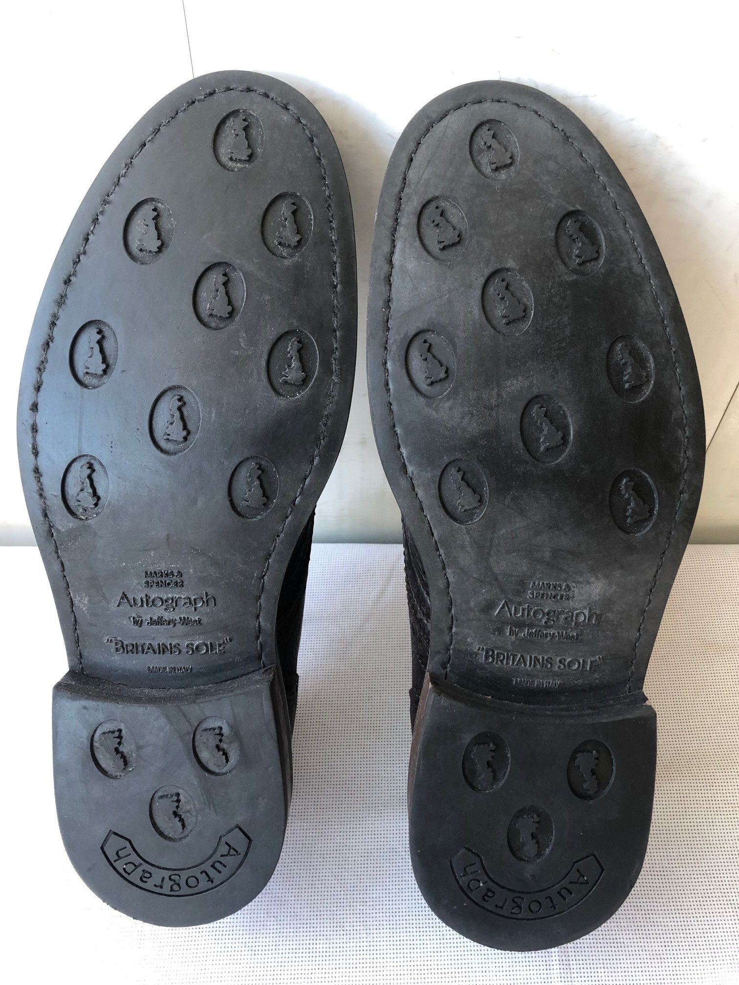 Jeffery West M&S Autograph by Jeffery West brown leather Derby shoes Size US 9.5 / EU 42-43 - 6 Thumbnail